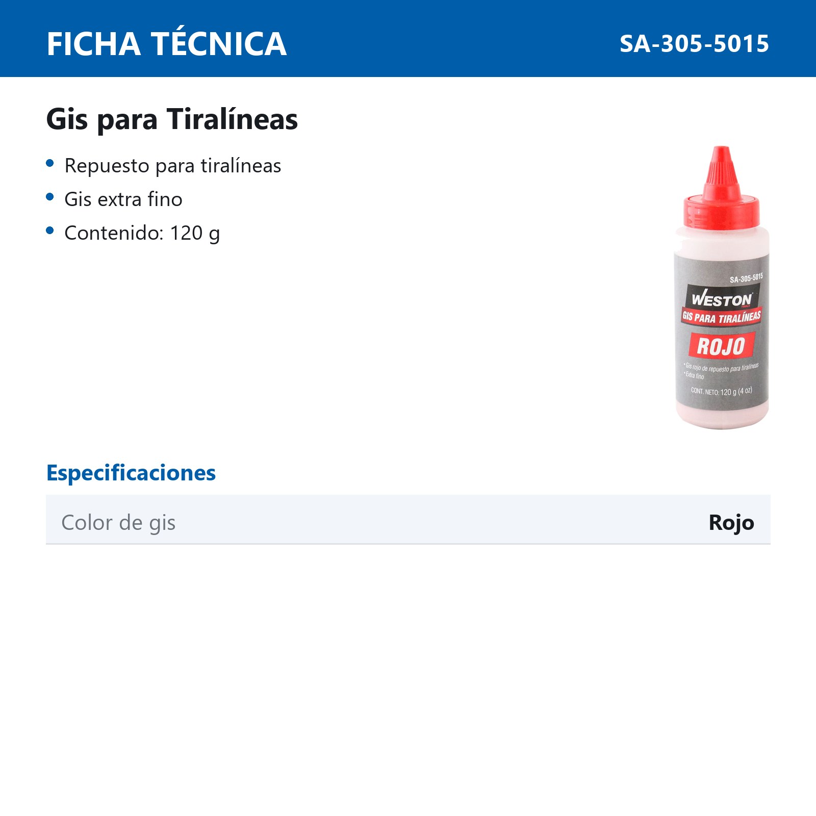 GIS ROJO PARA TIRALINEAS 120g (4oz) - Imagen 4