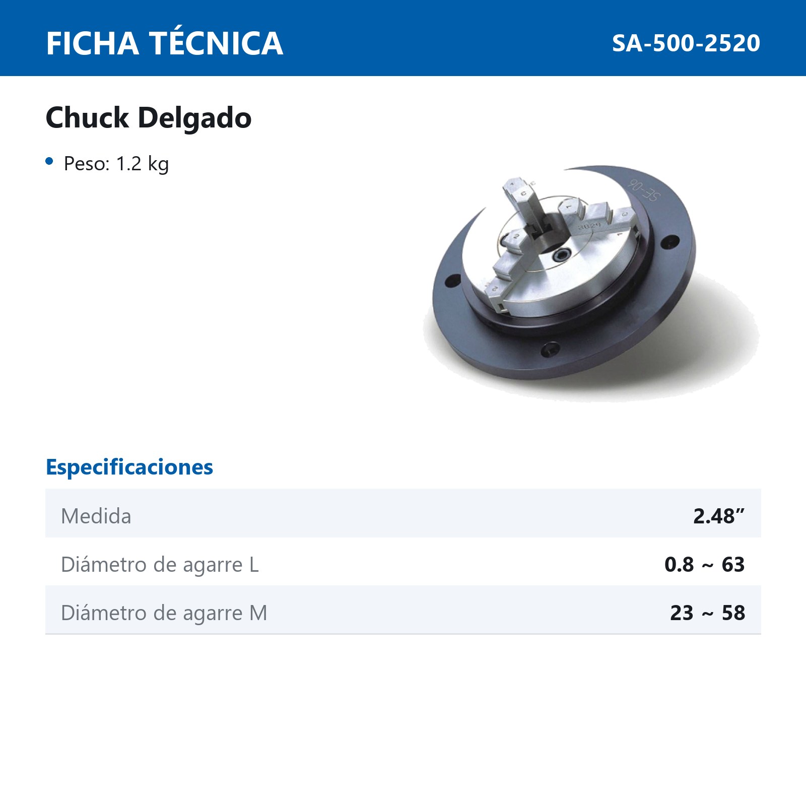 CHUCK DELGADO D/2.48" - Imagen 2