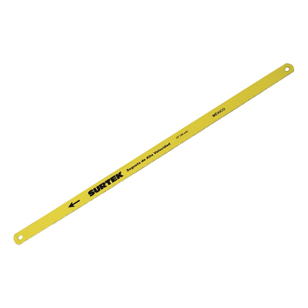 Segueta de acero alta velocidad 12", 24 DPP, 10 piezas Surtek