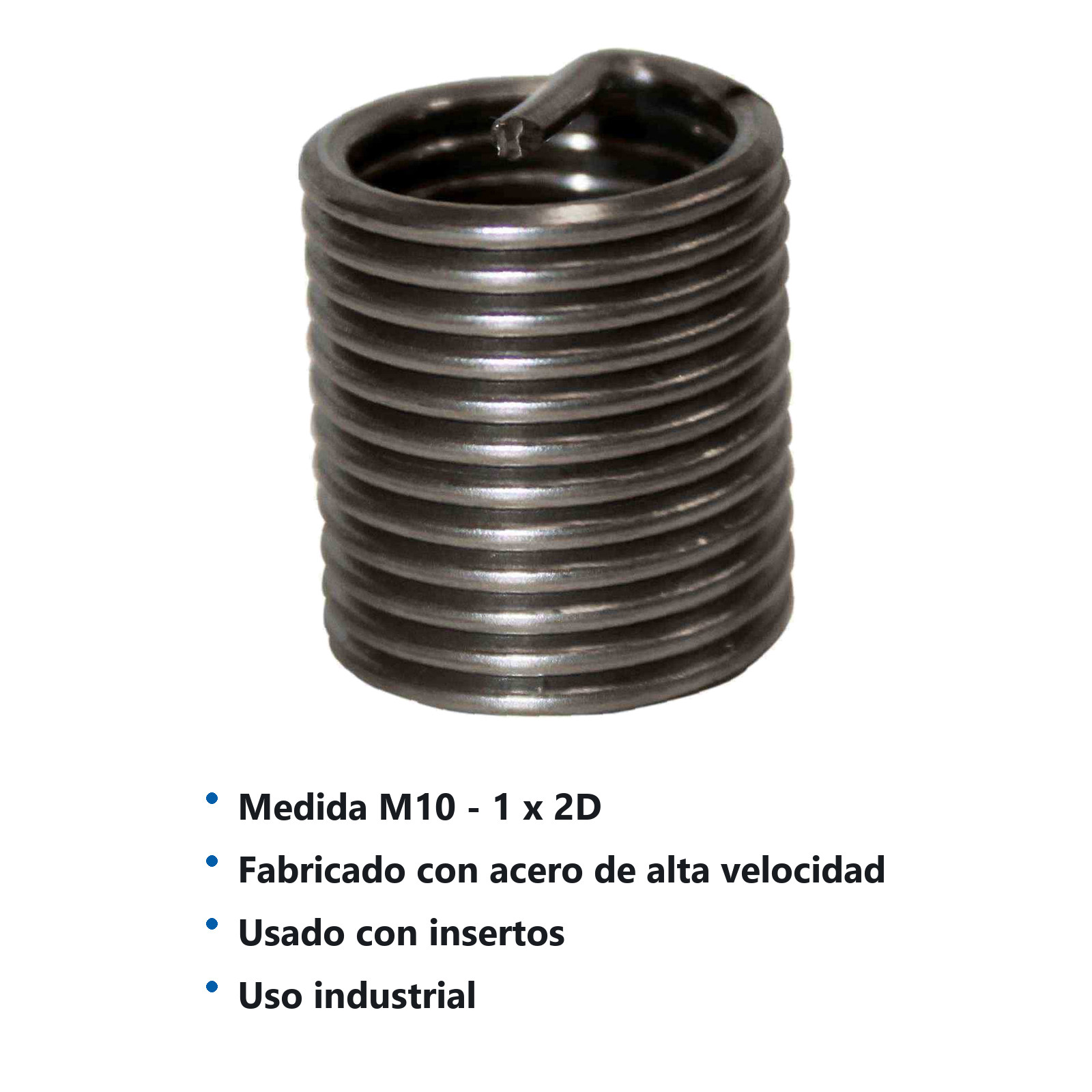 INSERTO P/ROSCA M10X1.0X2D  (Precio x Pza - Empaque c/100 pzas) - Imagen 3