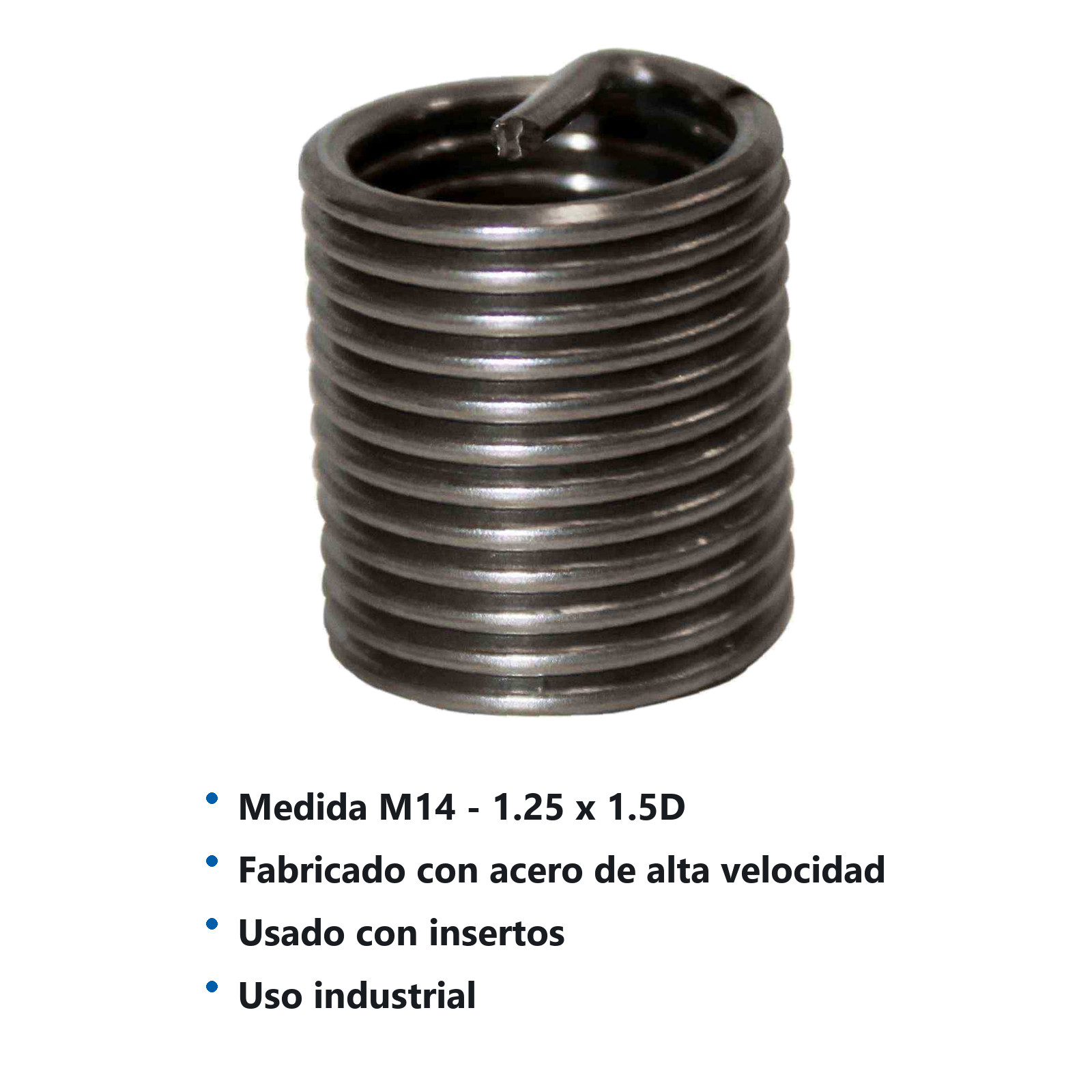 INSERTO P/ROSCA M14X1.25X1.50D  (Precio x Pza - Empaque c/50 pzas) - Imagen 3
