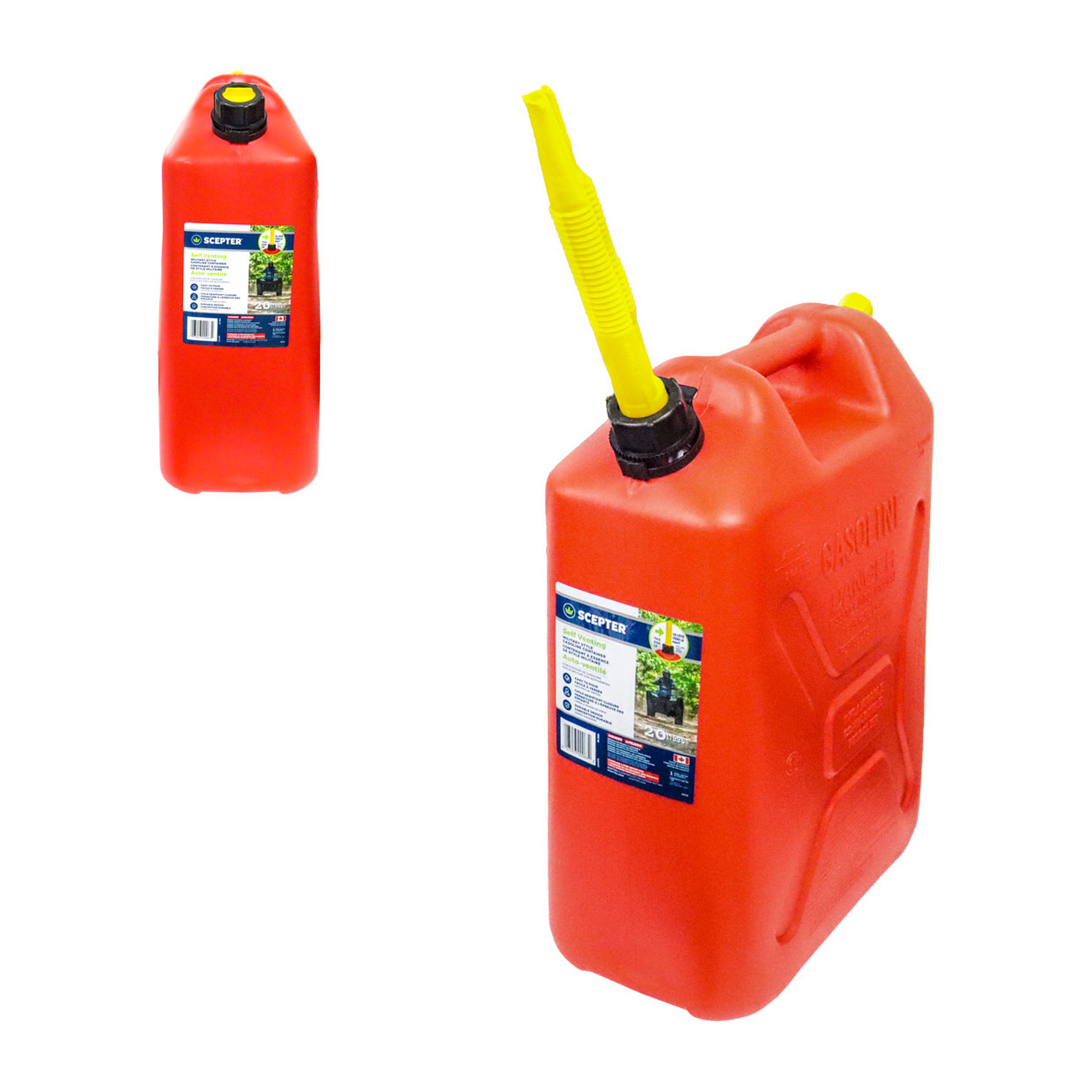 Tanque para Gasolina Tipo Militar 5.3 Gal / 20 L Scepter