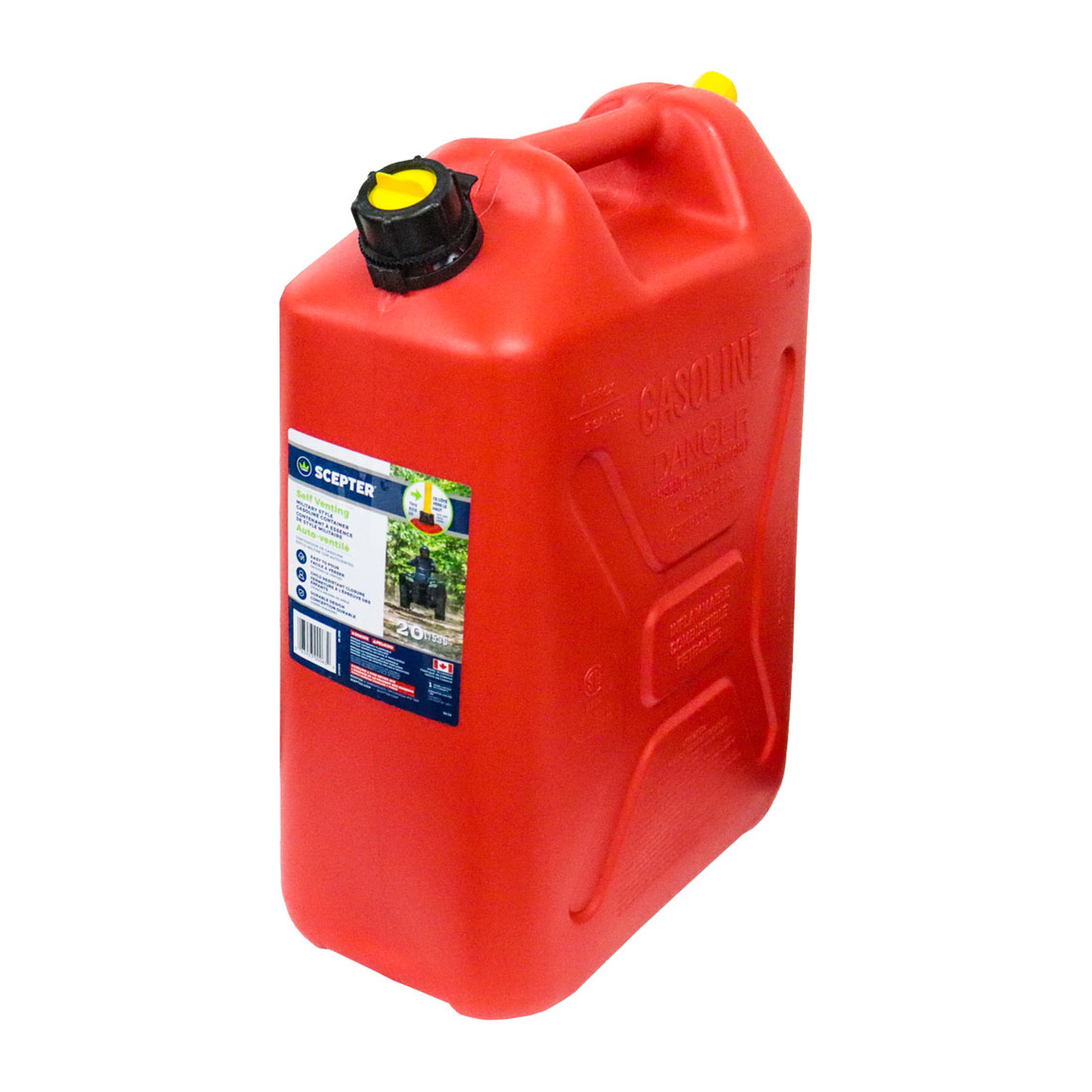 TANQUE DE GASOLINA TIPO MILITAR 5.3GL / 20L SCEPTER - Imagen 2