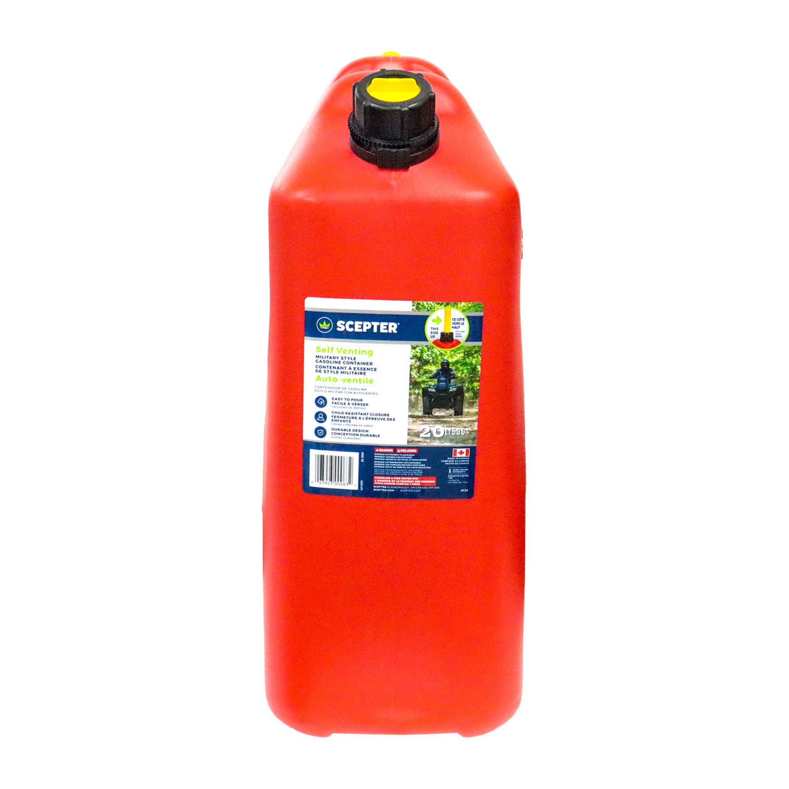 TANQUE DE GASOLINA TIPO MILITAR 5.3GL / 20L SCEPTER - Imagen 4