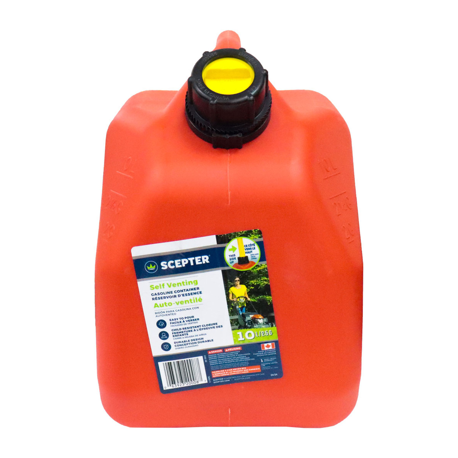 TANQUE DE GASOLINA 2.5GL / 10L SCEPTER - Imagen 4