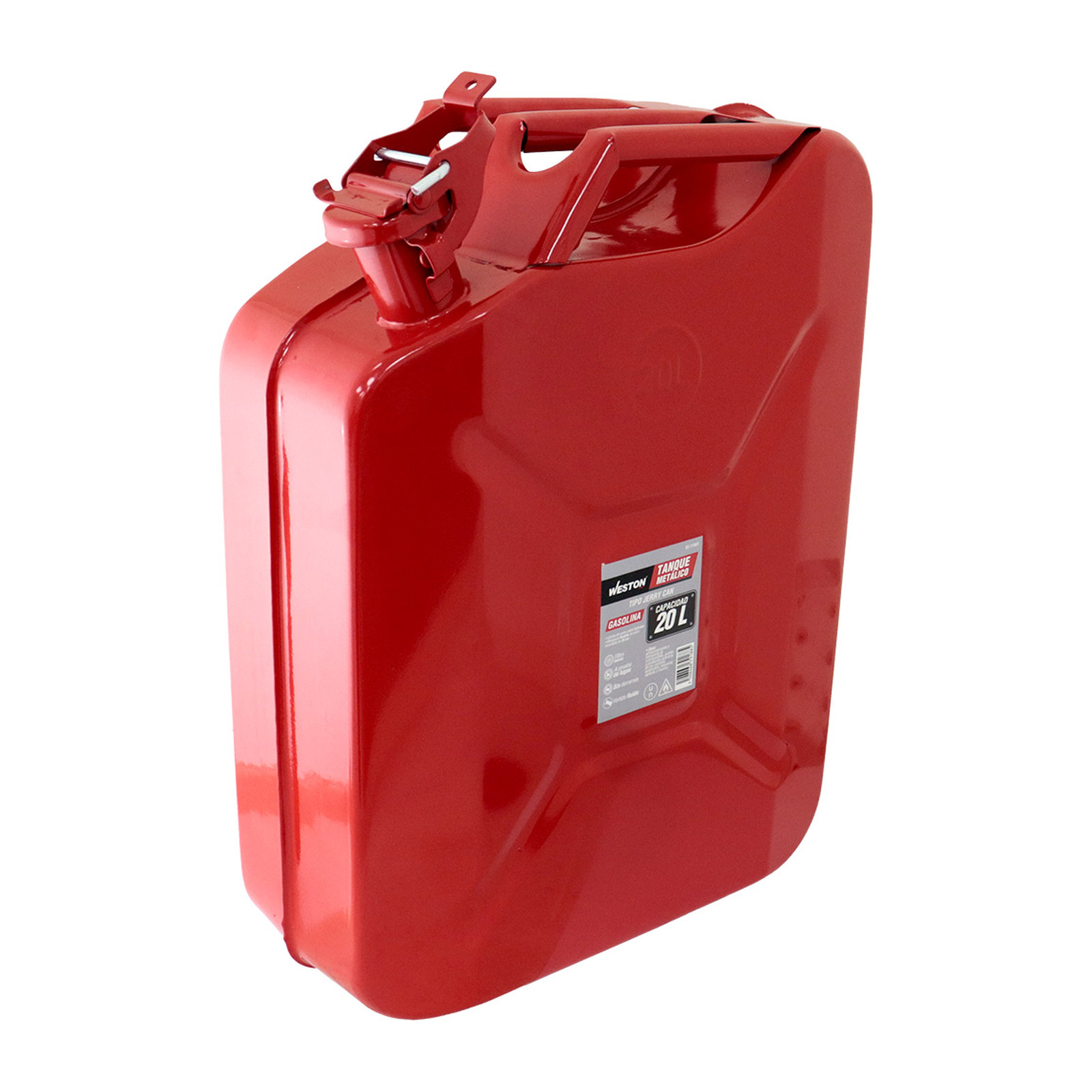 TANQUE DE GASOLINA METALICO ROJO 20 L - Imagen 2