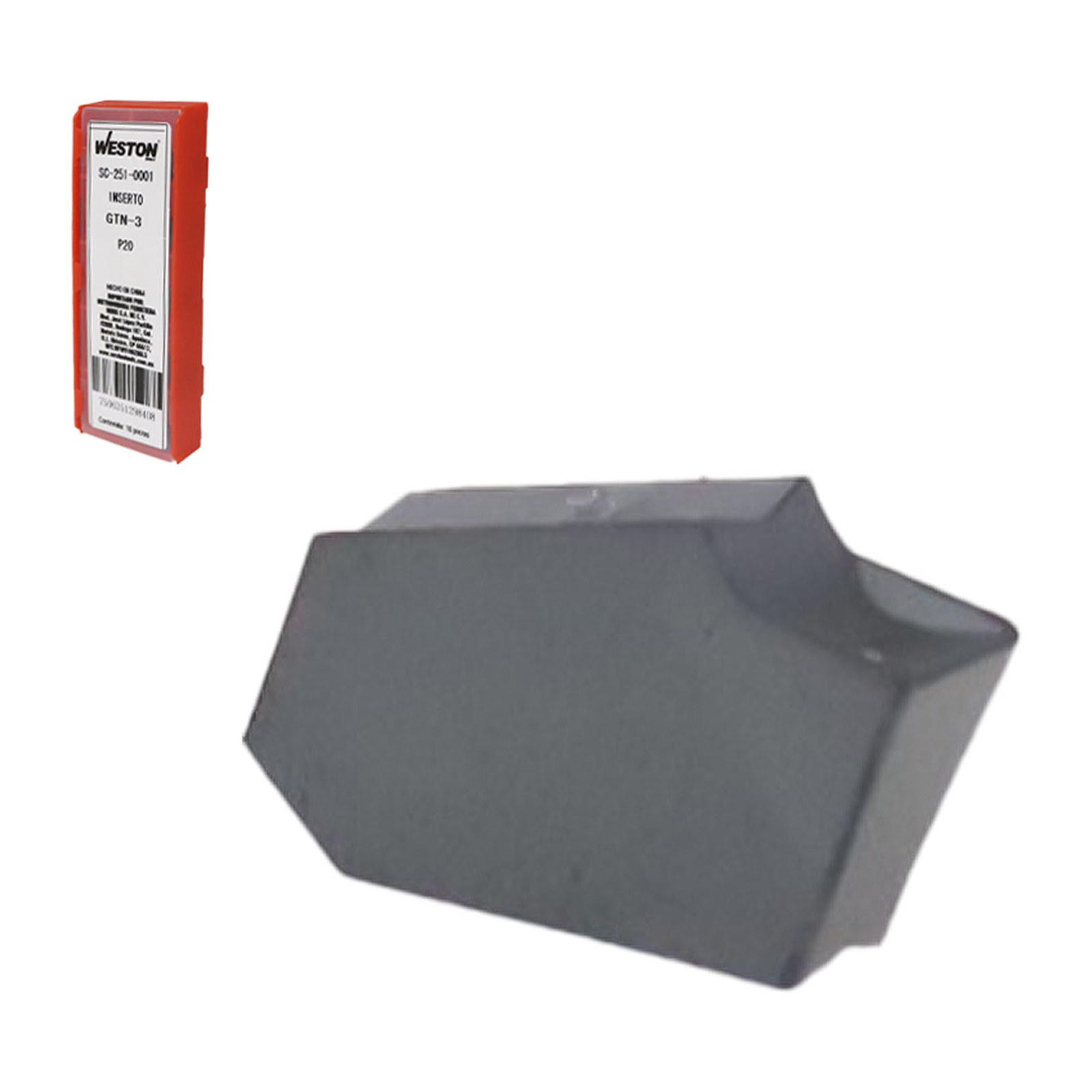 Inserto de Carburo GTN-3 P20 WESTON