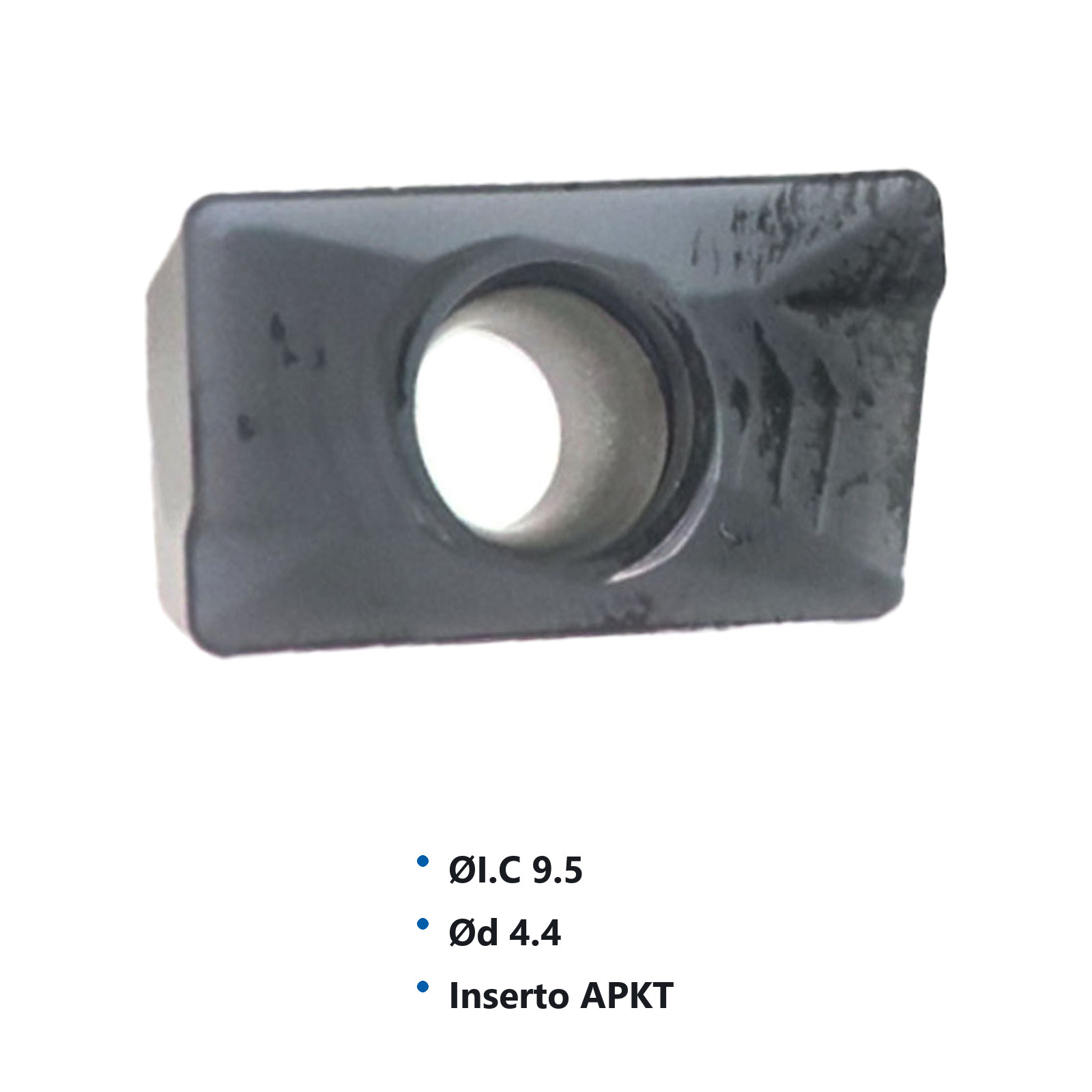 INSERTO APKT160408-ZM P20 M20 (Precio x pieza - Empaque c/10 pzas) - Imagen 4