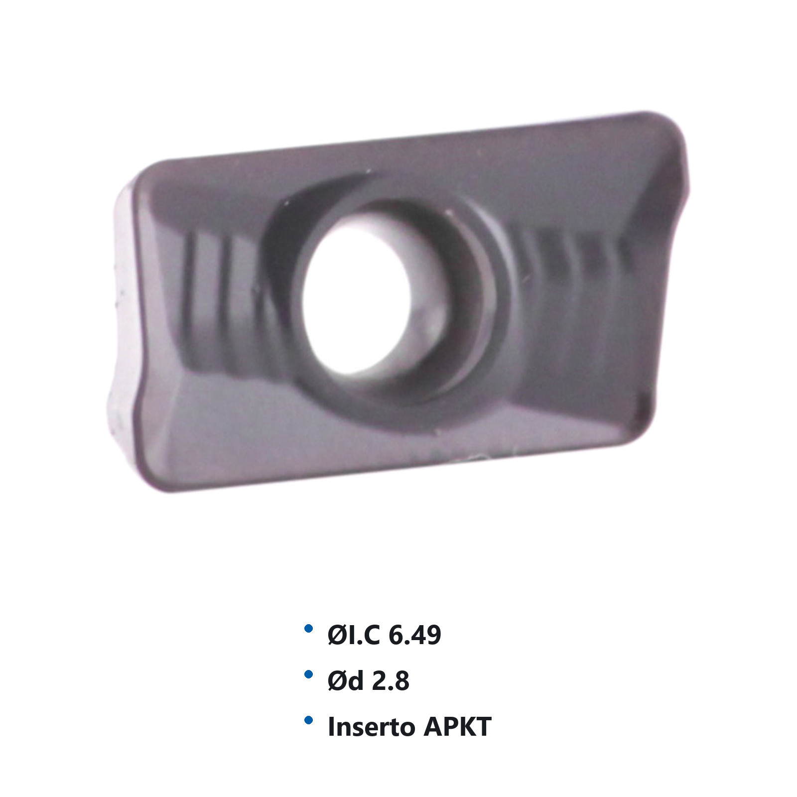 INSERTO APKT11T308-ZM P20 M20 (Precio x pieza - Empaque c/10 pzas) - Imagen 3