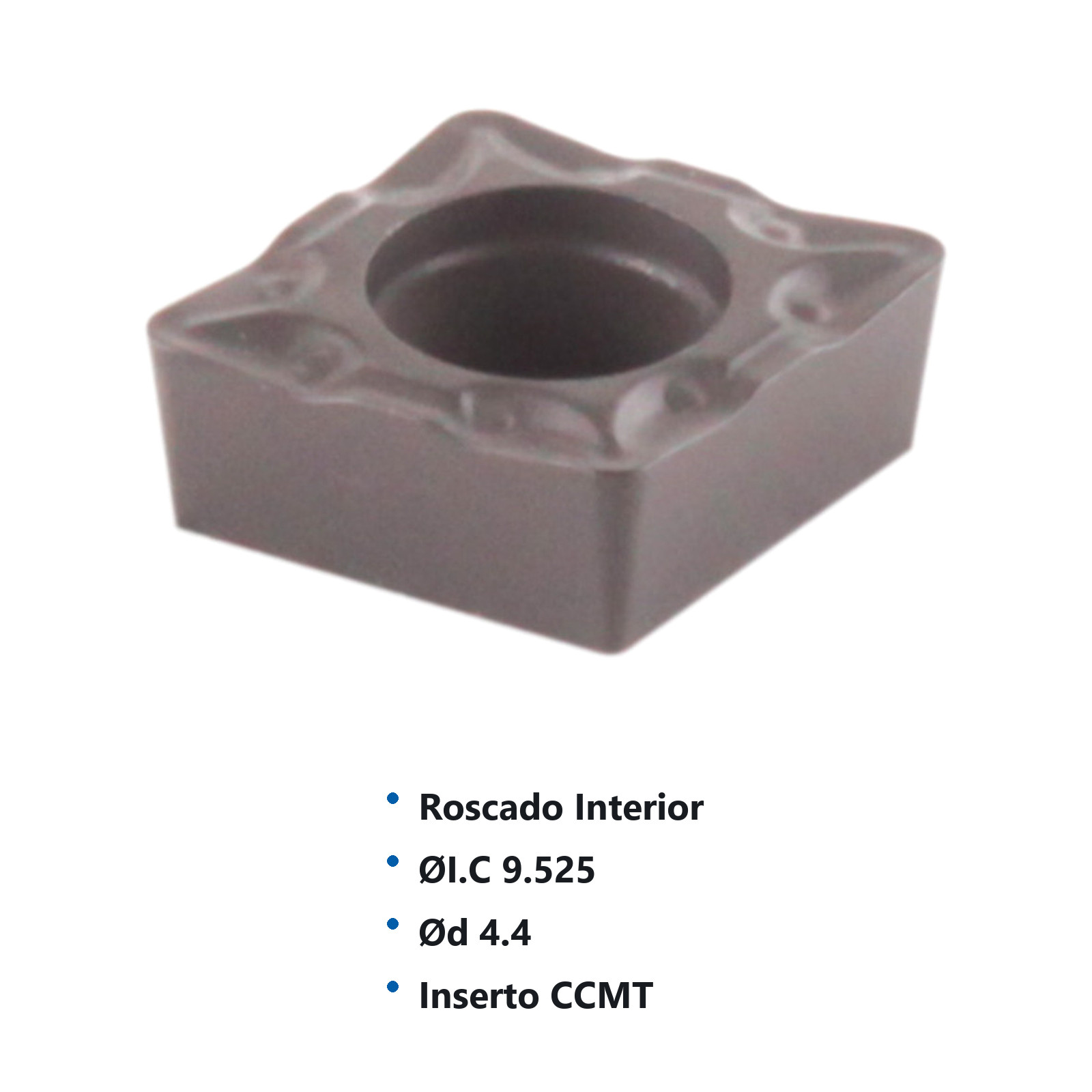 INSERTO CCMT32.52-OTM P20-30 (Precio x pieza - Empaque c/10 pzas) - Imagen 3