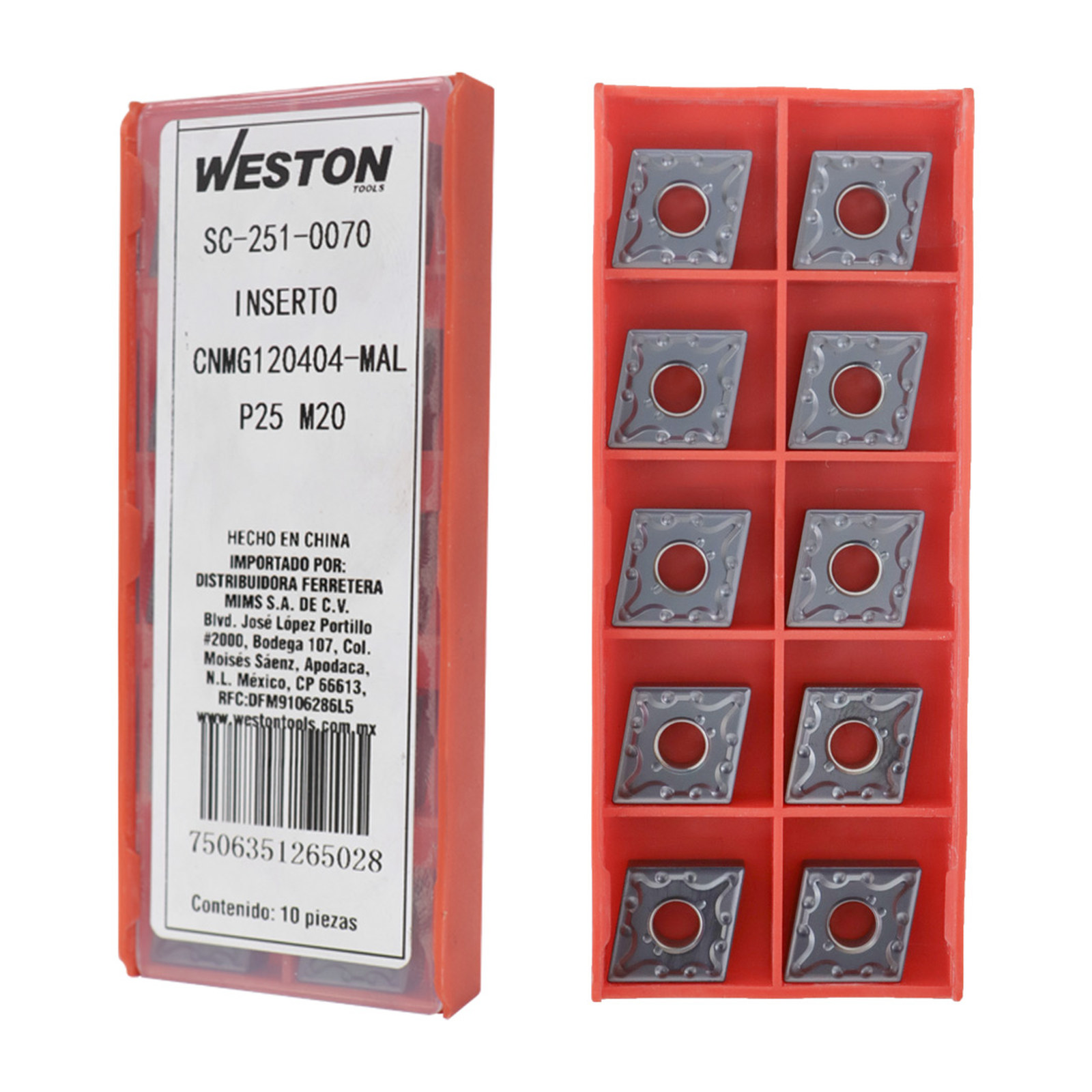 INSERTO CNMG431-MAL P25 M20 (Precio x pieza - Empaque c/10 pzas) - Imagen 2
