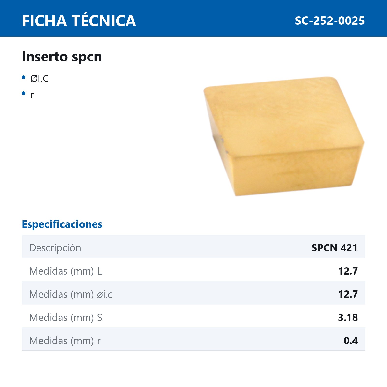 INSERTO SPCN421 - Imagen 2