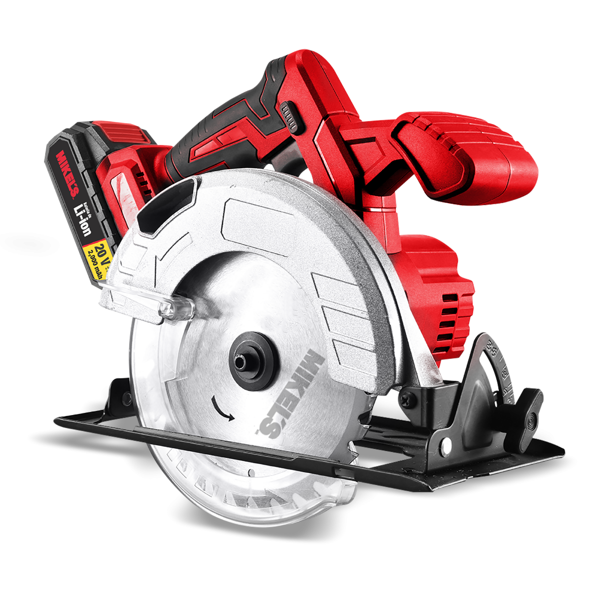 MIKELS SCII-20 Sierra circular inalámbrica profesional (20 V)