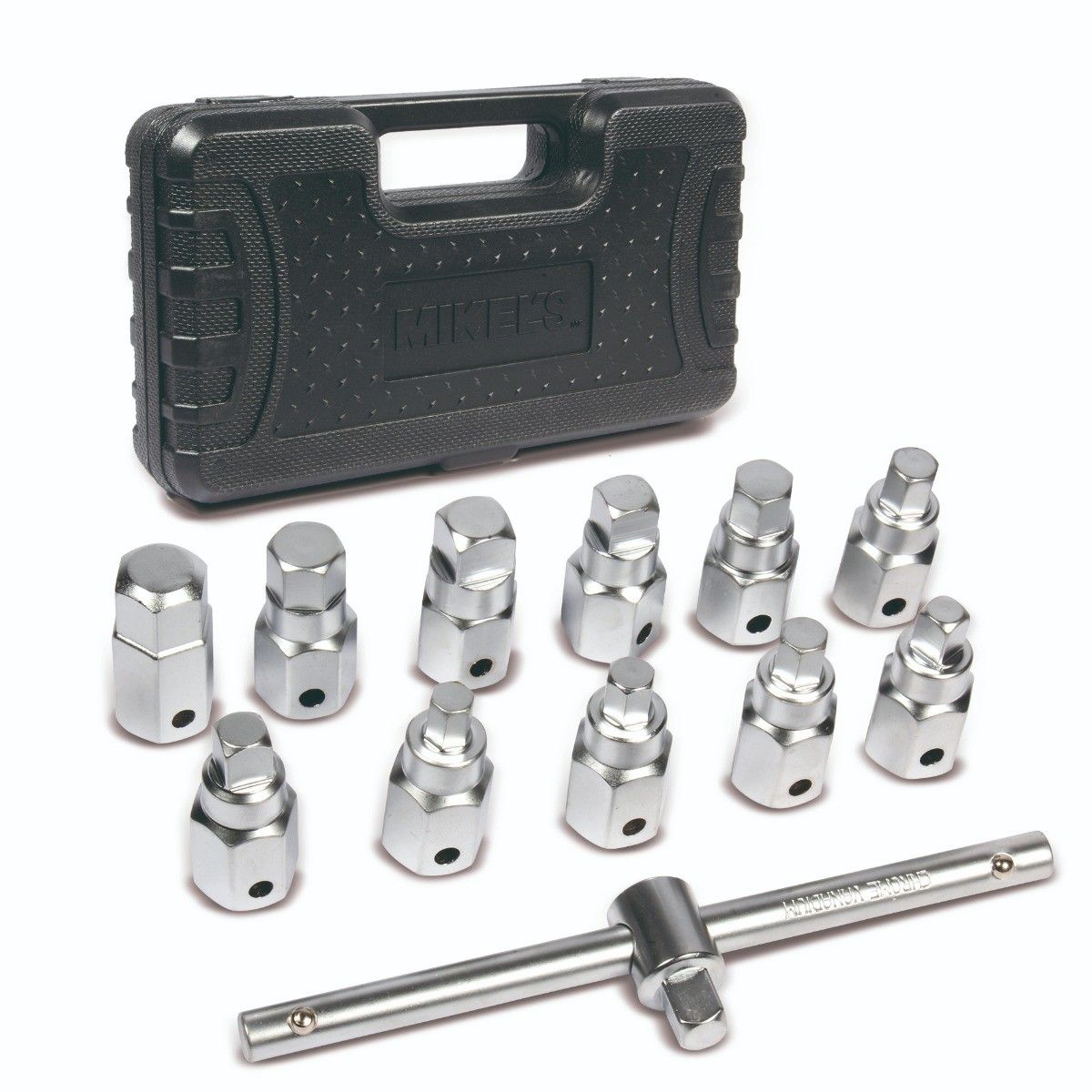 MIKELS SDHDA-12 Kit juego de dados y llaves 3/8" para tapón de carter