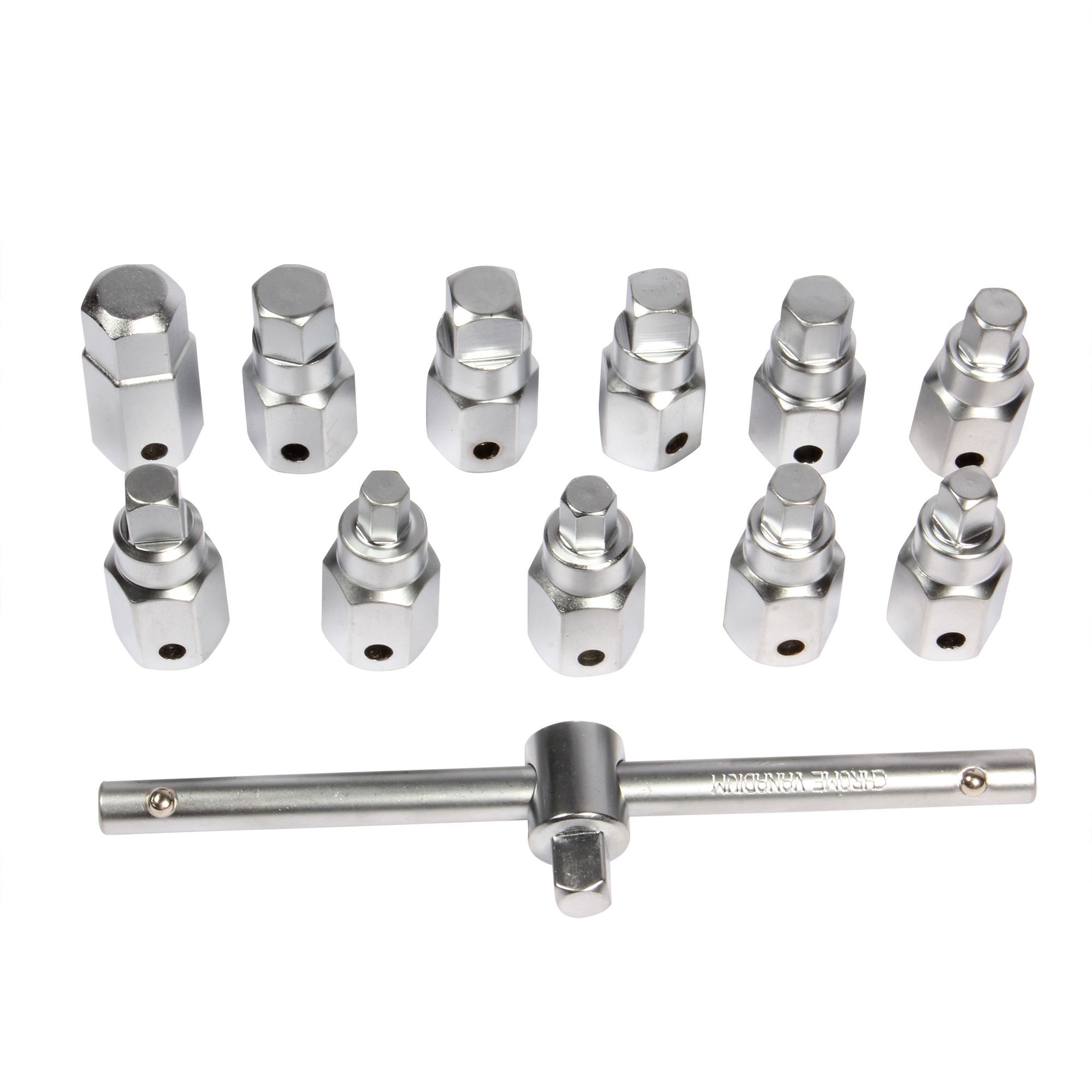 MIKELS SDHDA-12 Kit juego de dados y llaves 3/8" para tapón de carter - Imagen 3