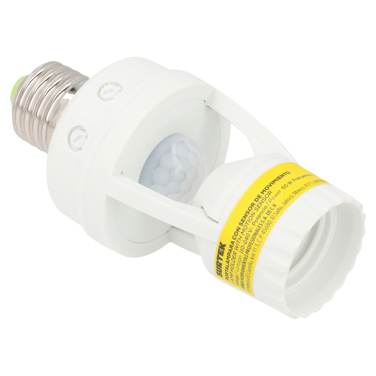 Sensor de movimiento con portalampara, 3m Surtek - Imagen 2