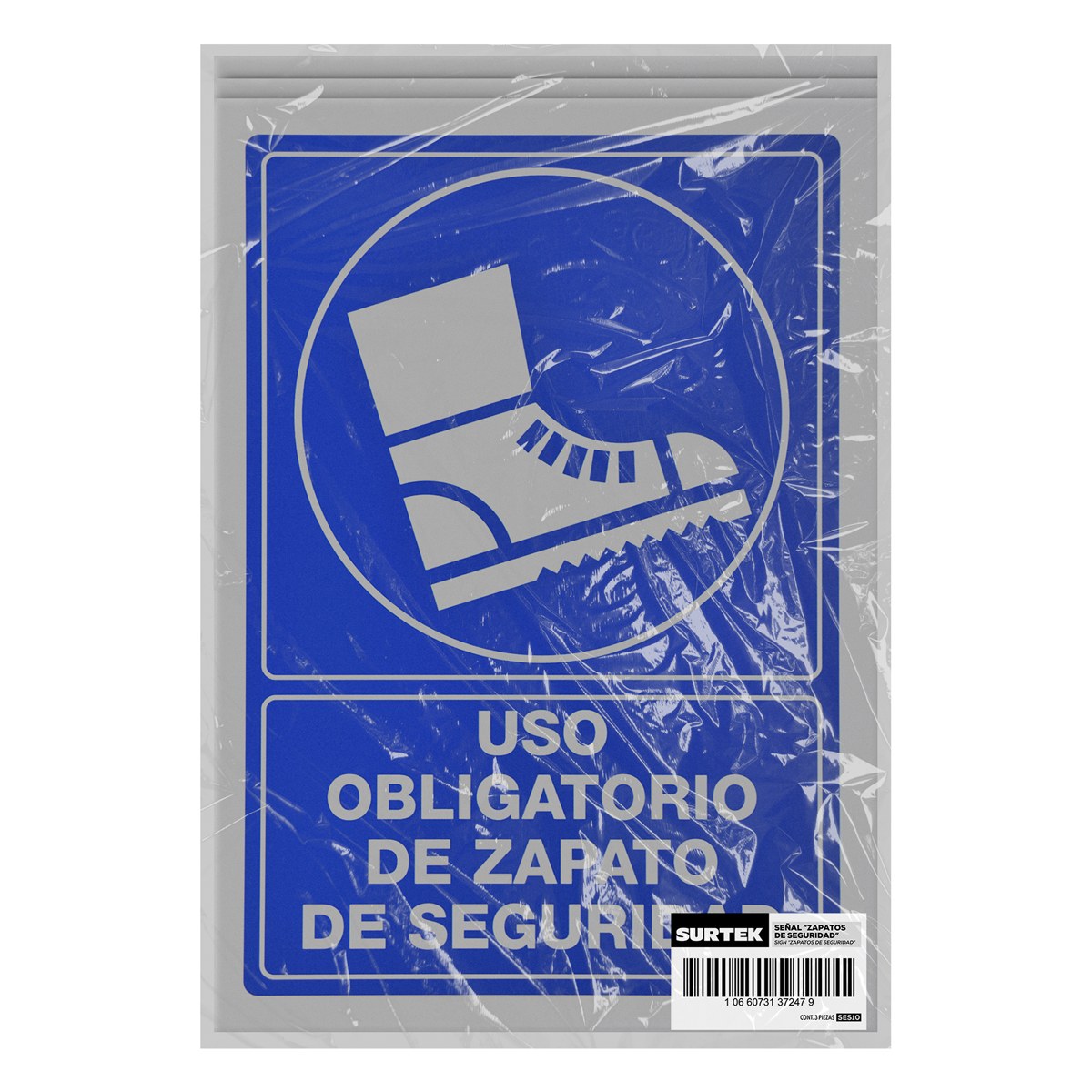 Señal "Uso obligatorio de zapato de seguridad" Surtek - Imagen 2