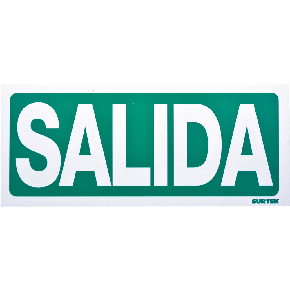 Señal "Salida" Surtek