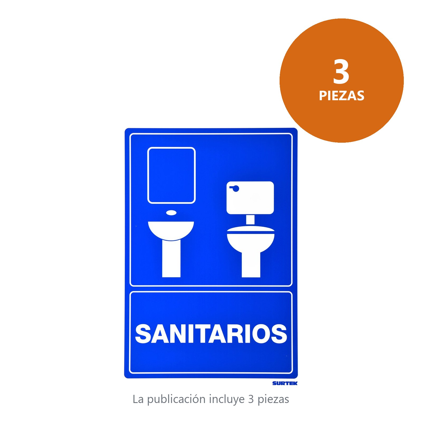 Señal "Sanitarios" Surtek - Imagen 2