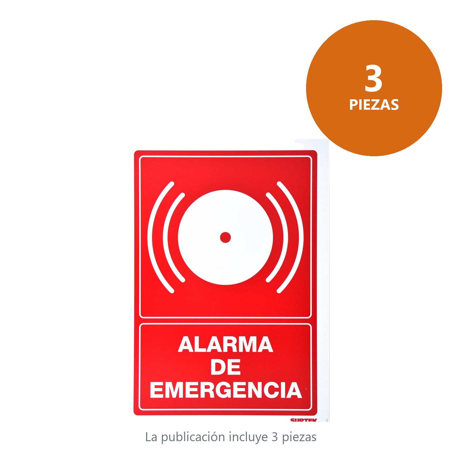 Señal "Alarma de emergencia" Surtek - Imagen 2