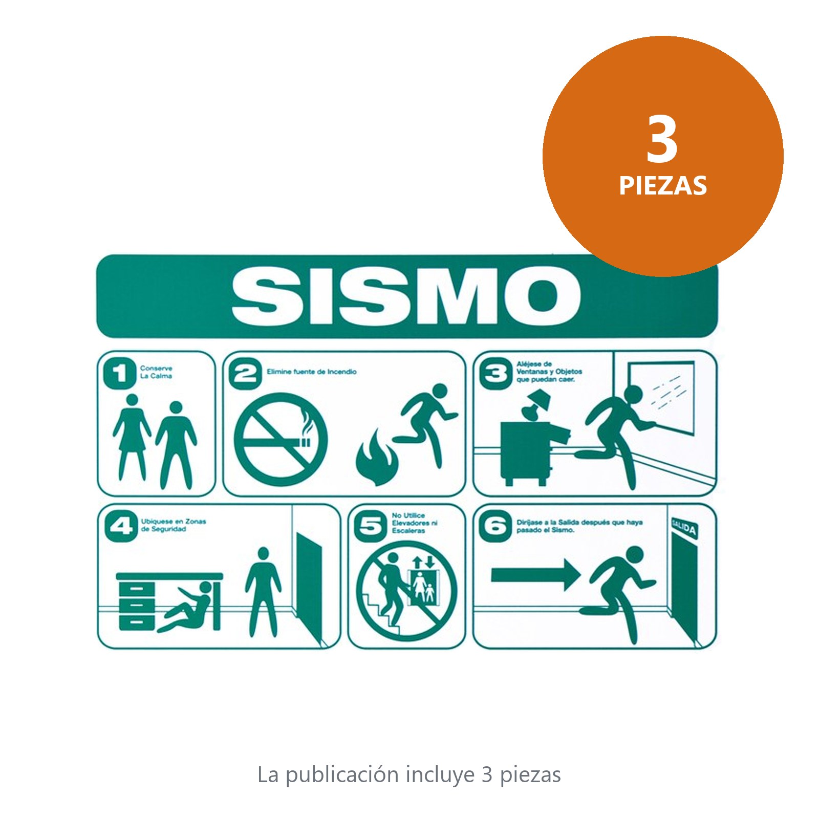 Señal "Sismo/incendio" Surtek - Imagen 2