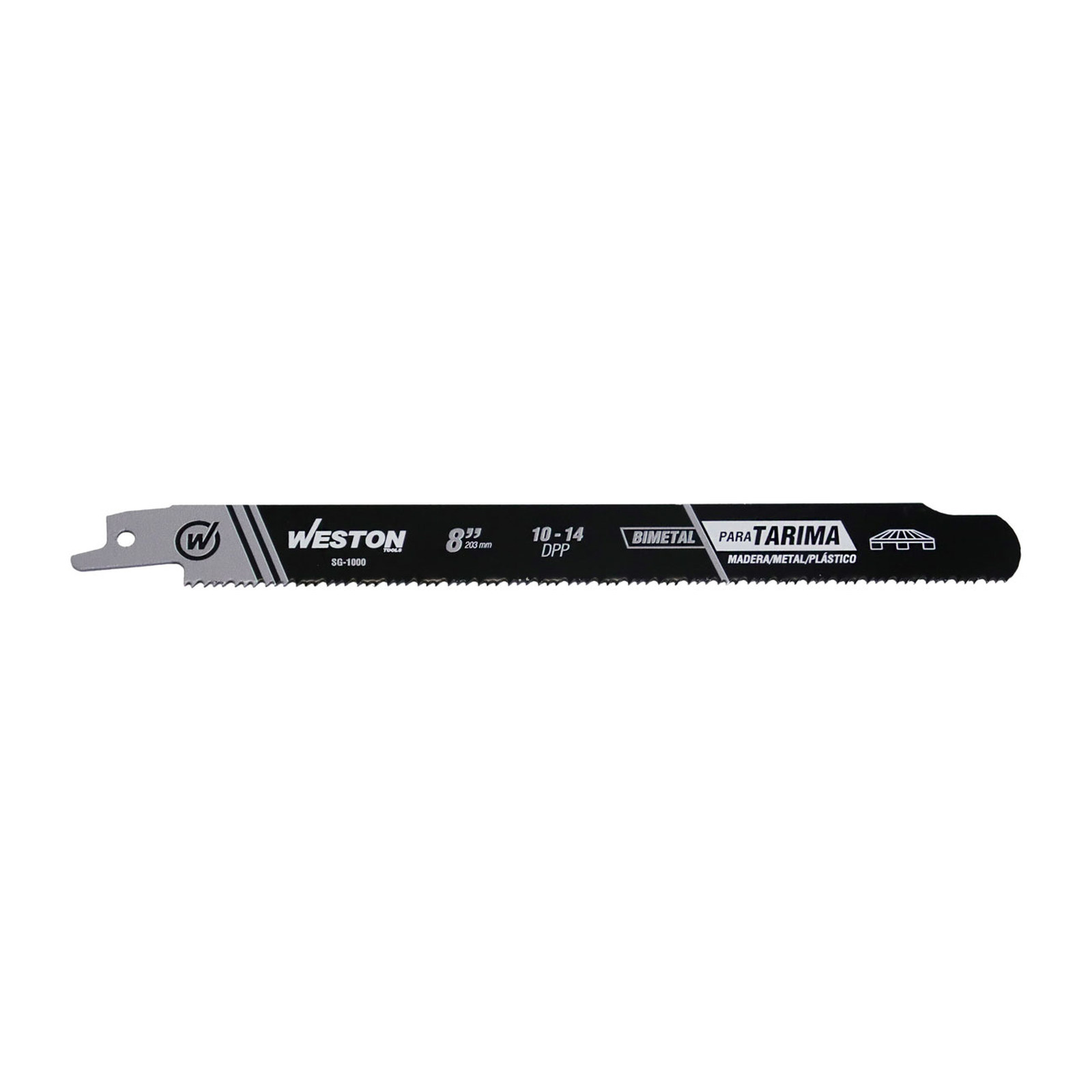 SEGUETA SABLE BIMETALICA DESARMADORA DE TARIMAS 8" 10/14DPP (JGO C/25 PZS) - Imagen 2