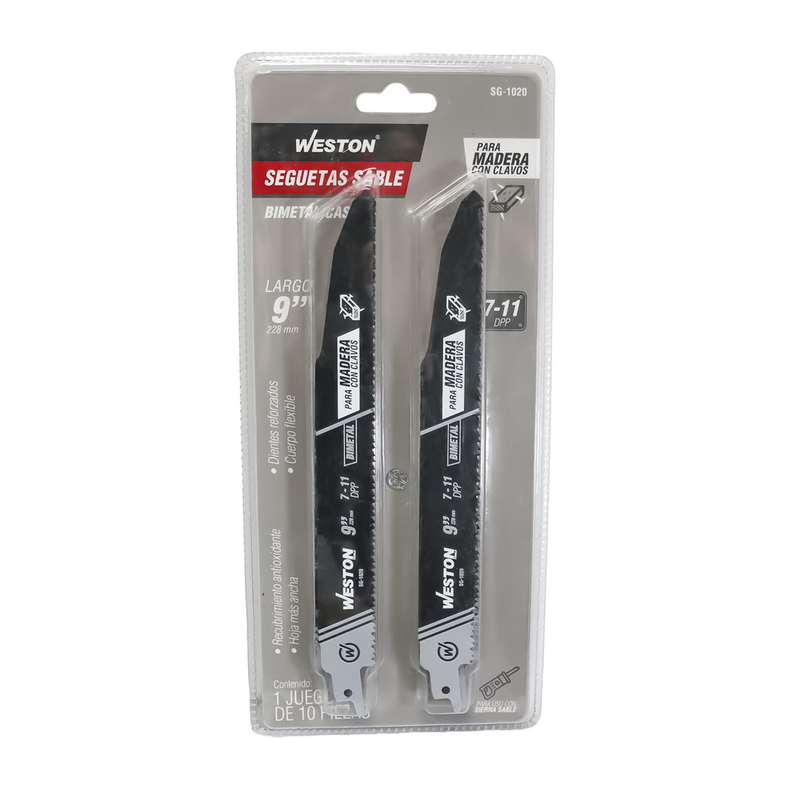 SEGUETA SABLE BIMETALICA 9" 7/11DPP (JGO C/10 PZS) - Imagen 4