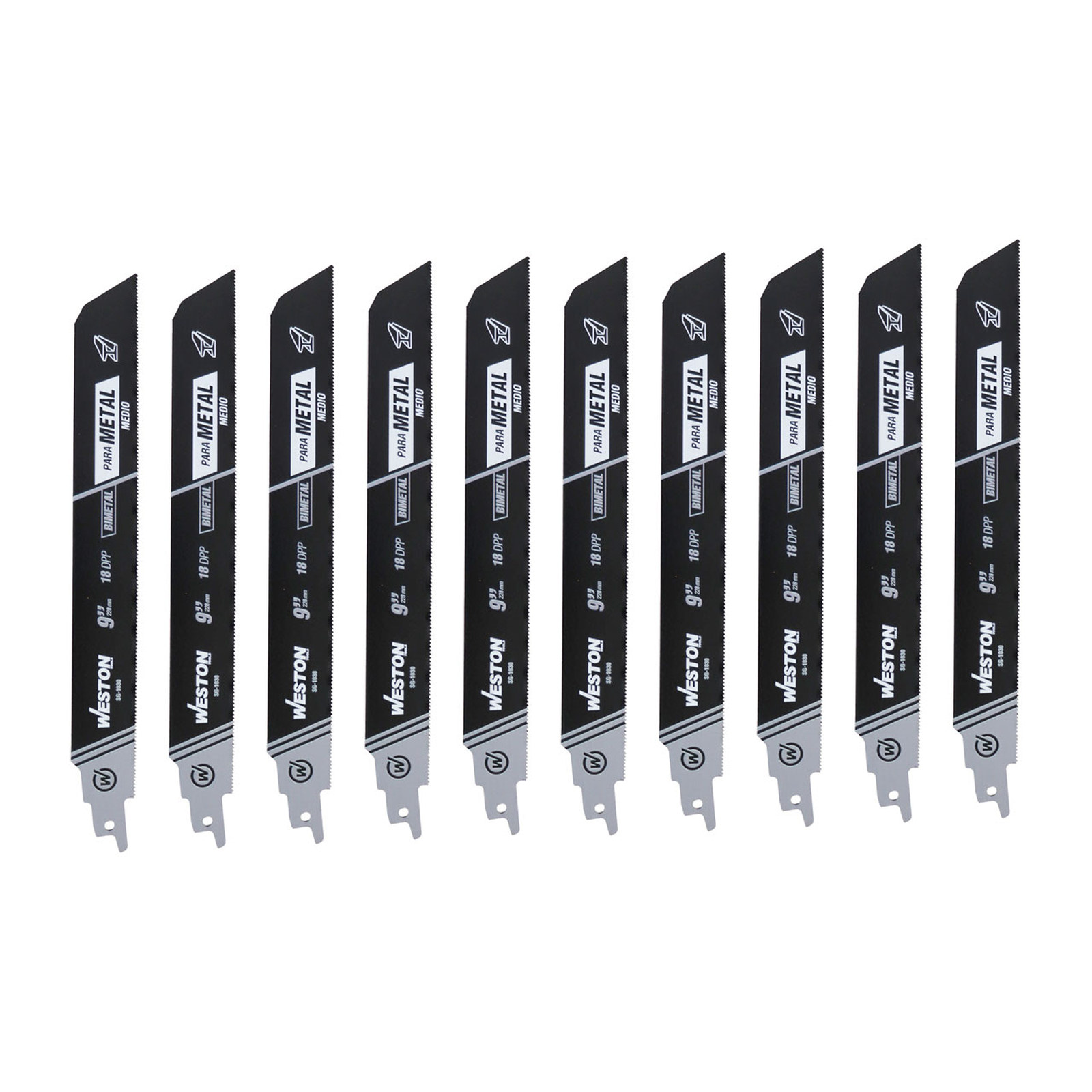SEGUETA SABLE BIMETALICA 9" 18DPP (JGO C/10 PZS) - Imagen 2