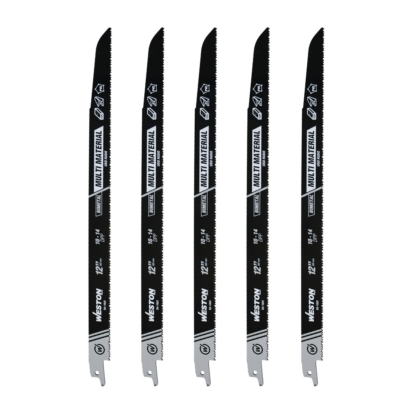 SEGUETA SABLE BIMETALICA 12" 10/14DPP (JGO C/5 PZS) - Imagen 3