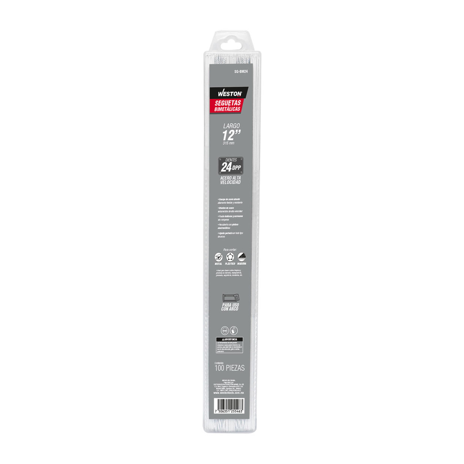 SEGUETA BIMETAL 24TPI  A.V. (Precio x pieza - Empaque c/100 pzas) - Imagen 4