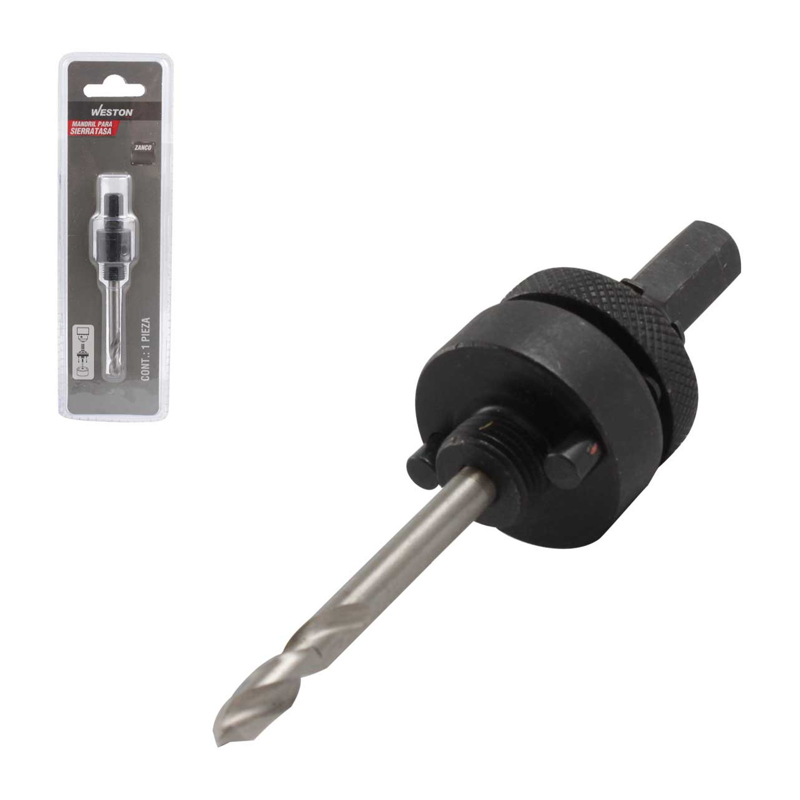 Mandril para Sierra de Taza Zanco 7/16" Rango 1-1/4" a 8-17/64" Weston