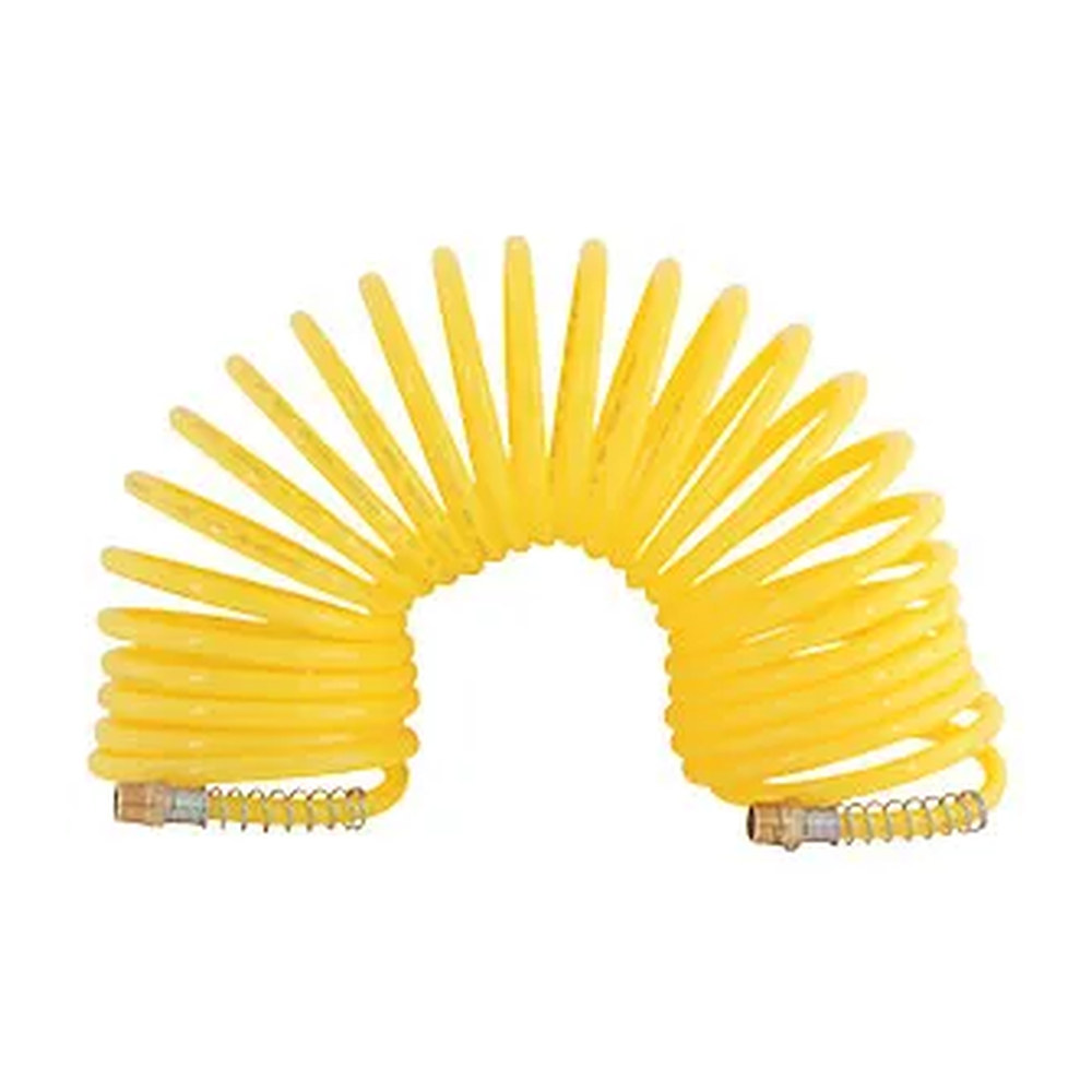 Manguera Resorte 1/4" x 50' PE para Compresor - Paquete 5 Piezas