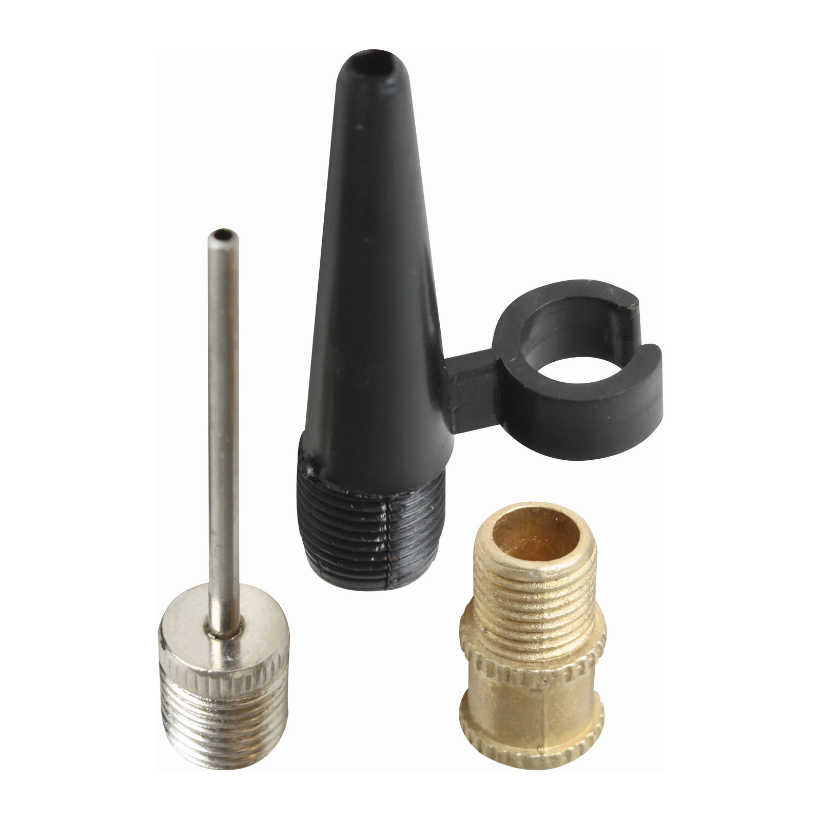 Válvula para Inflar Balones con Adaptadores 3 pzas - Paquete 50 Piezas