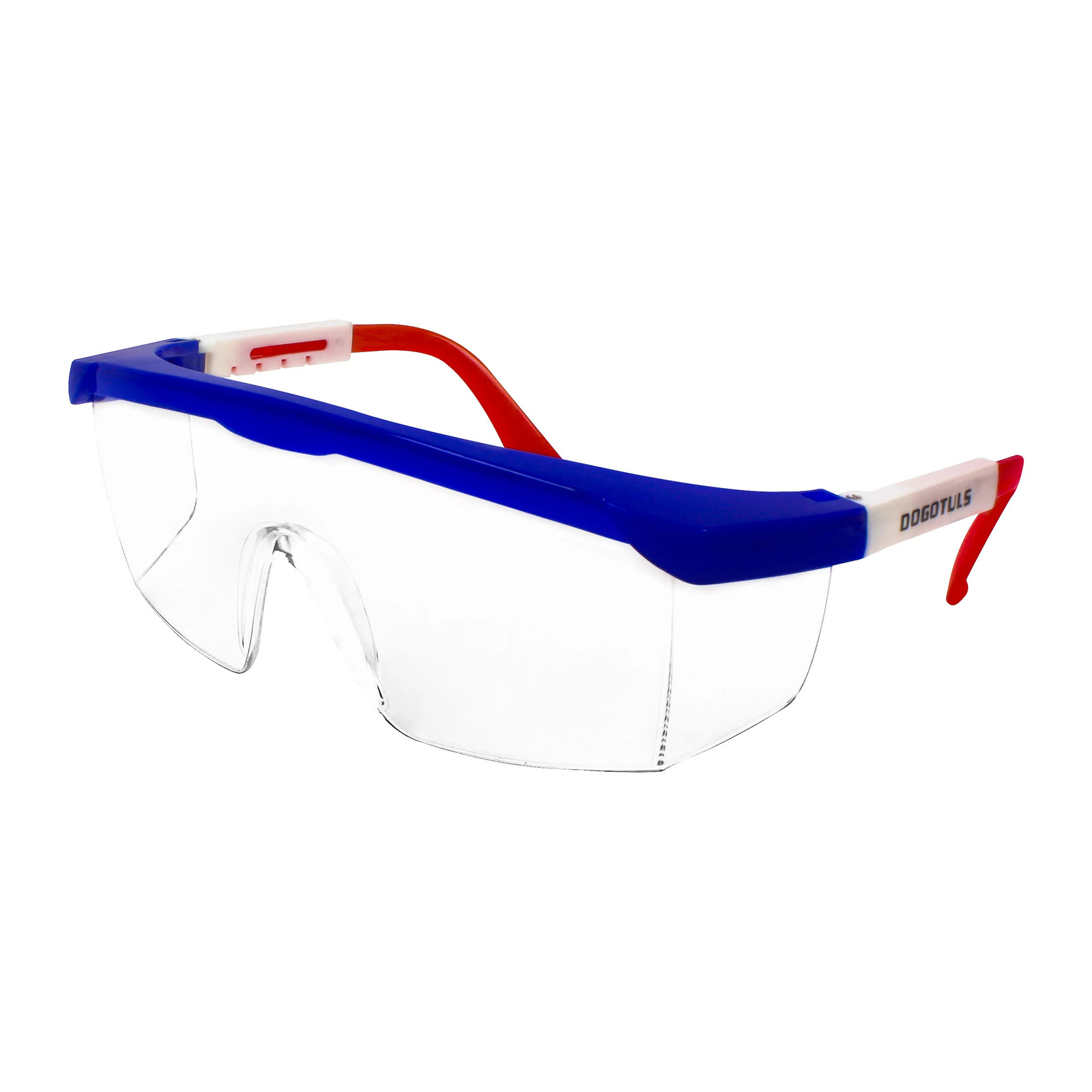 Lente de Seguridad Transparente 3 Colores - Paquete 12 Piezas