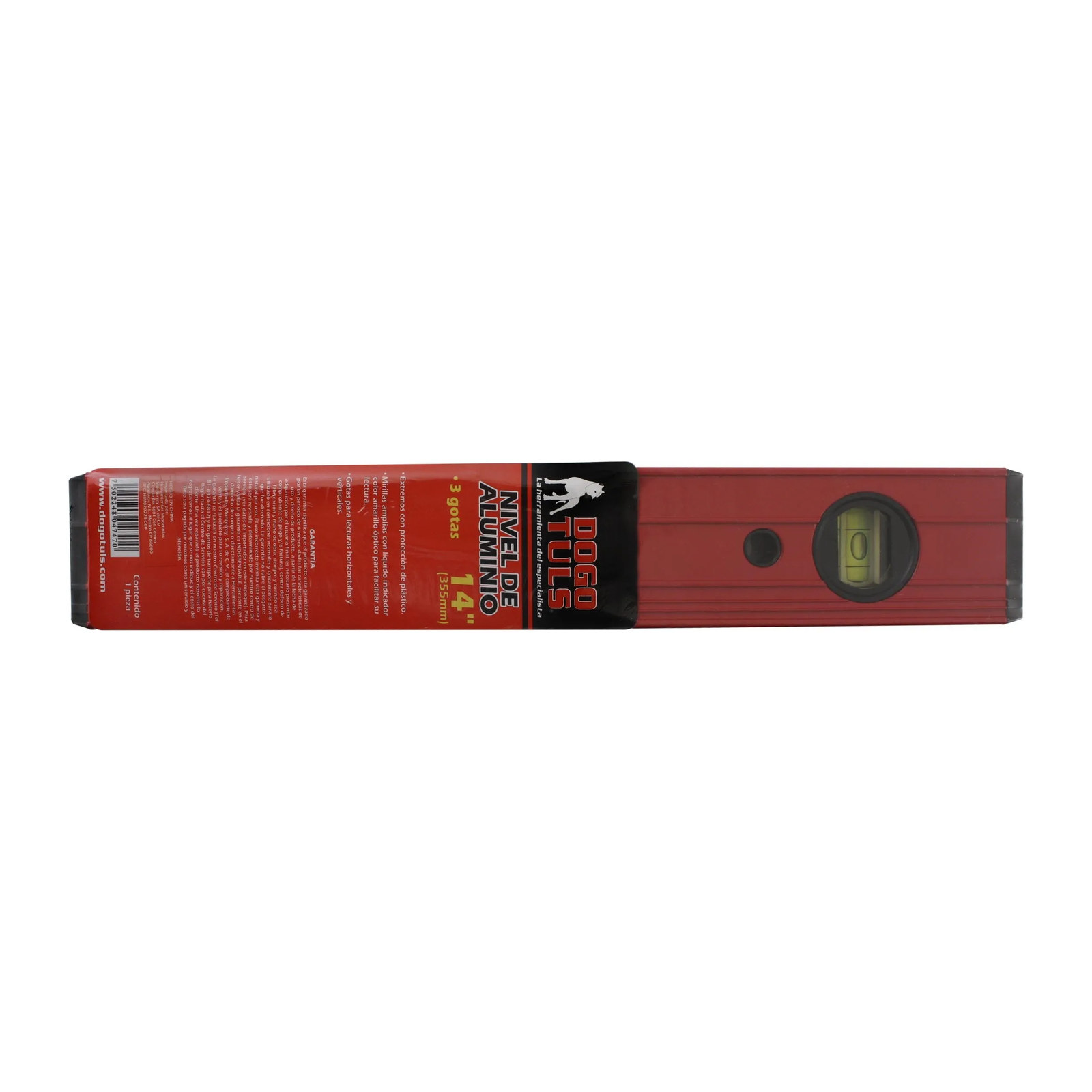 Nivel de Aluminio Rojo 14" 3 Gotas - Imagen 4