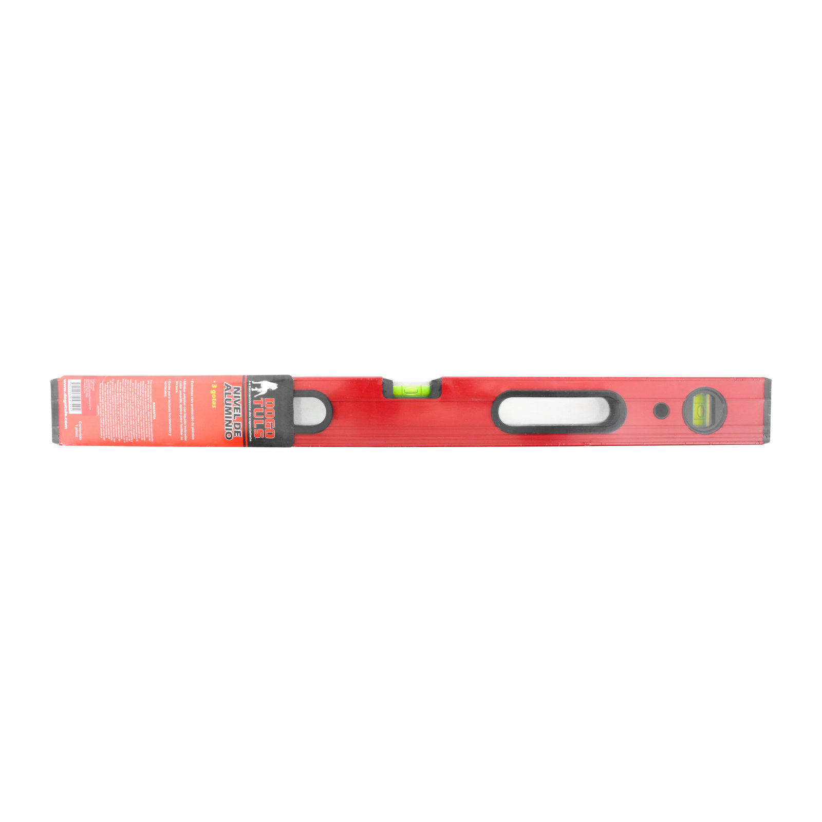 Nivel de Aluminio Rojo 24" 3 Gotas - Imagen 2