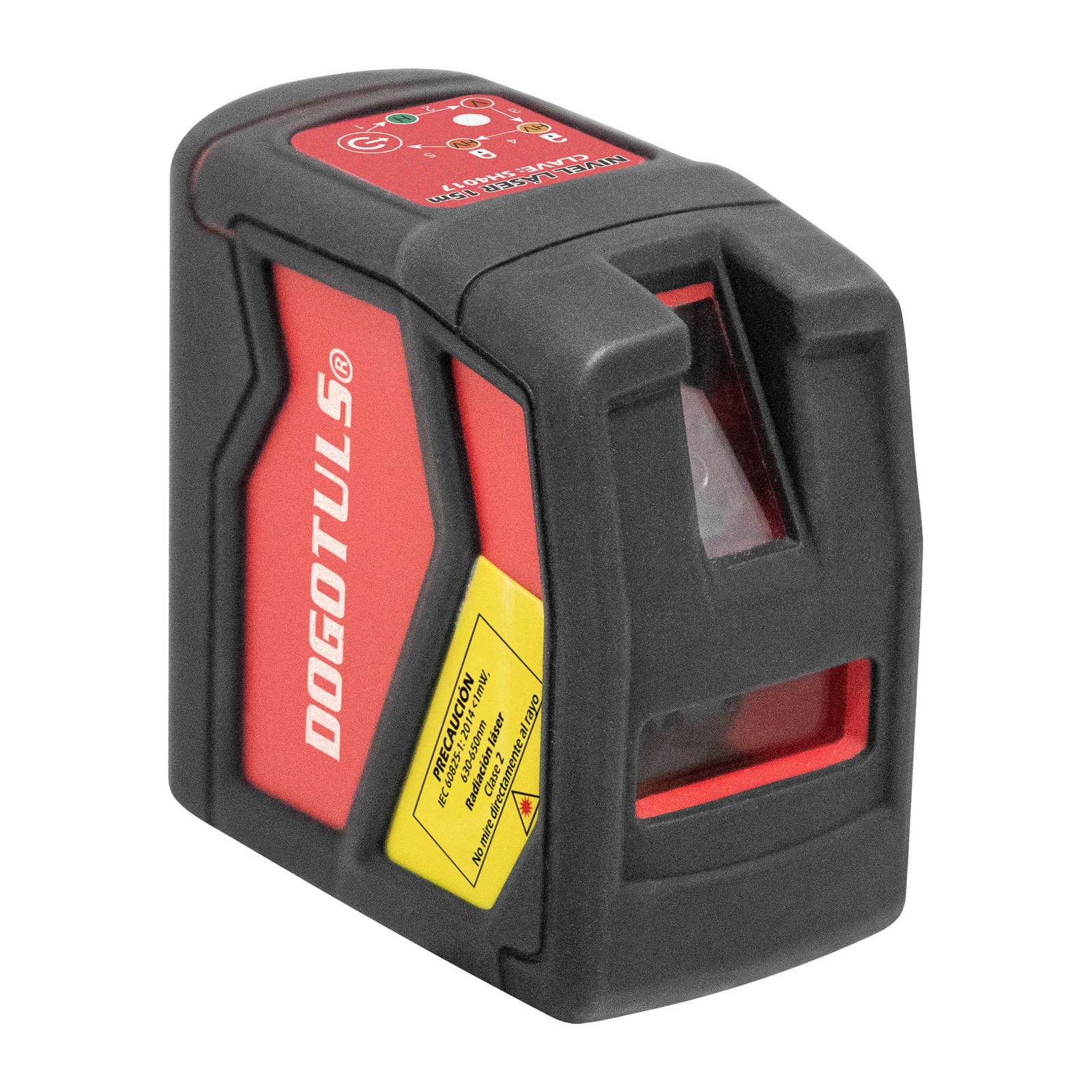 Nivel Láser Rojo 15 m con Trípode y Soporte