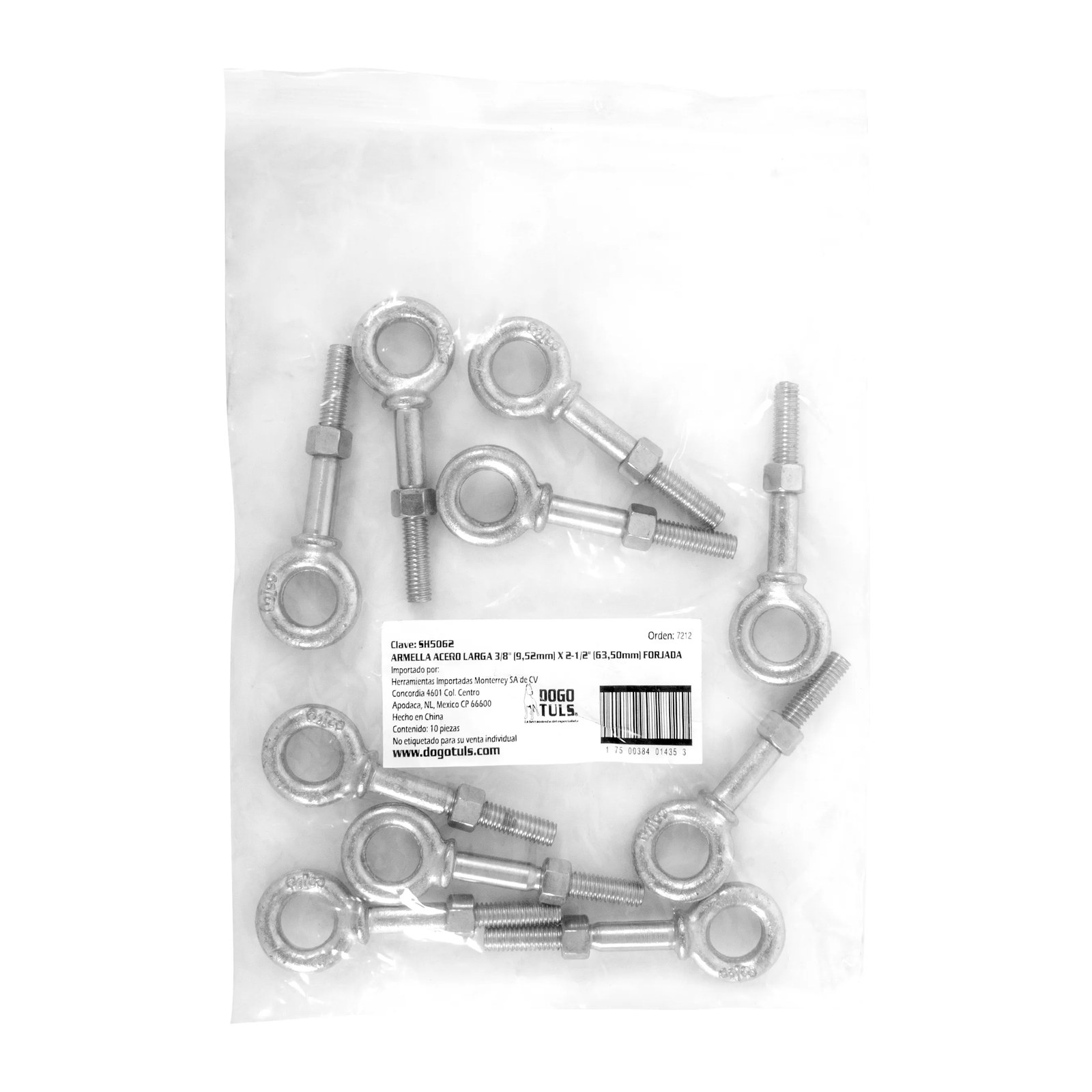 Armella Larga de Acero Forjado 3/8" x 2-1/2" - Imagen 4