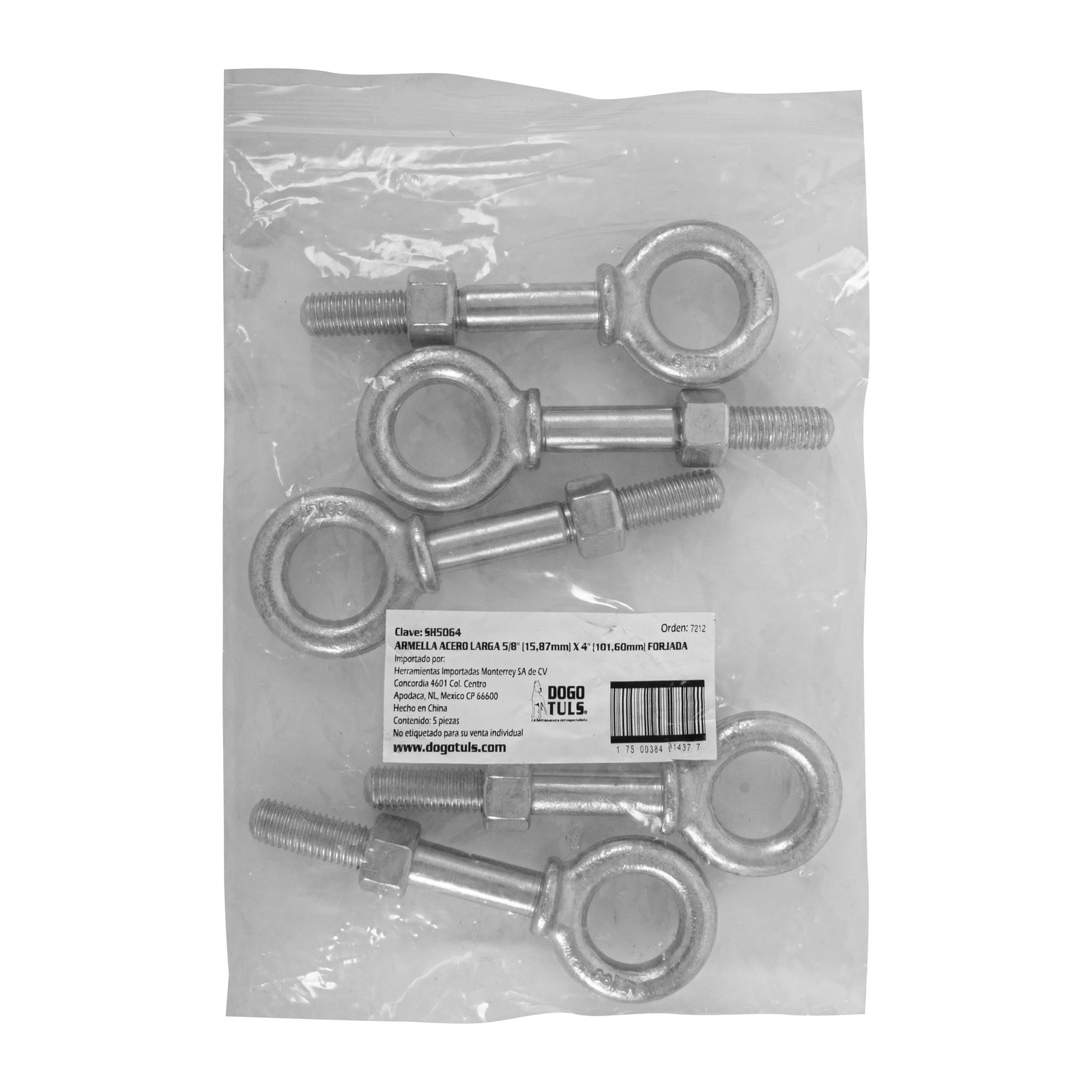 ARMELLA ACERO LARGA 5/8 X 4 FORJADA - Imagen 3