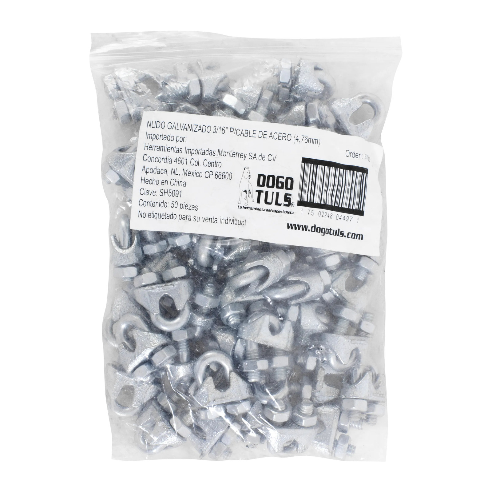 NUDO GALVANIZADO RANURADO 3/16" - Imagen 4