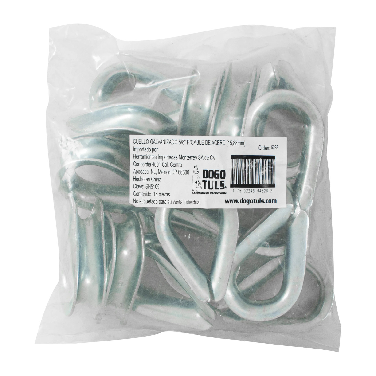 Cuello Galvanizado 5/8" para Cable de Acero - Imagen 4