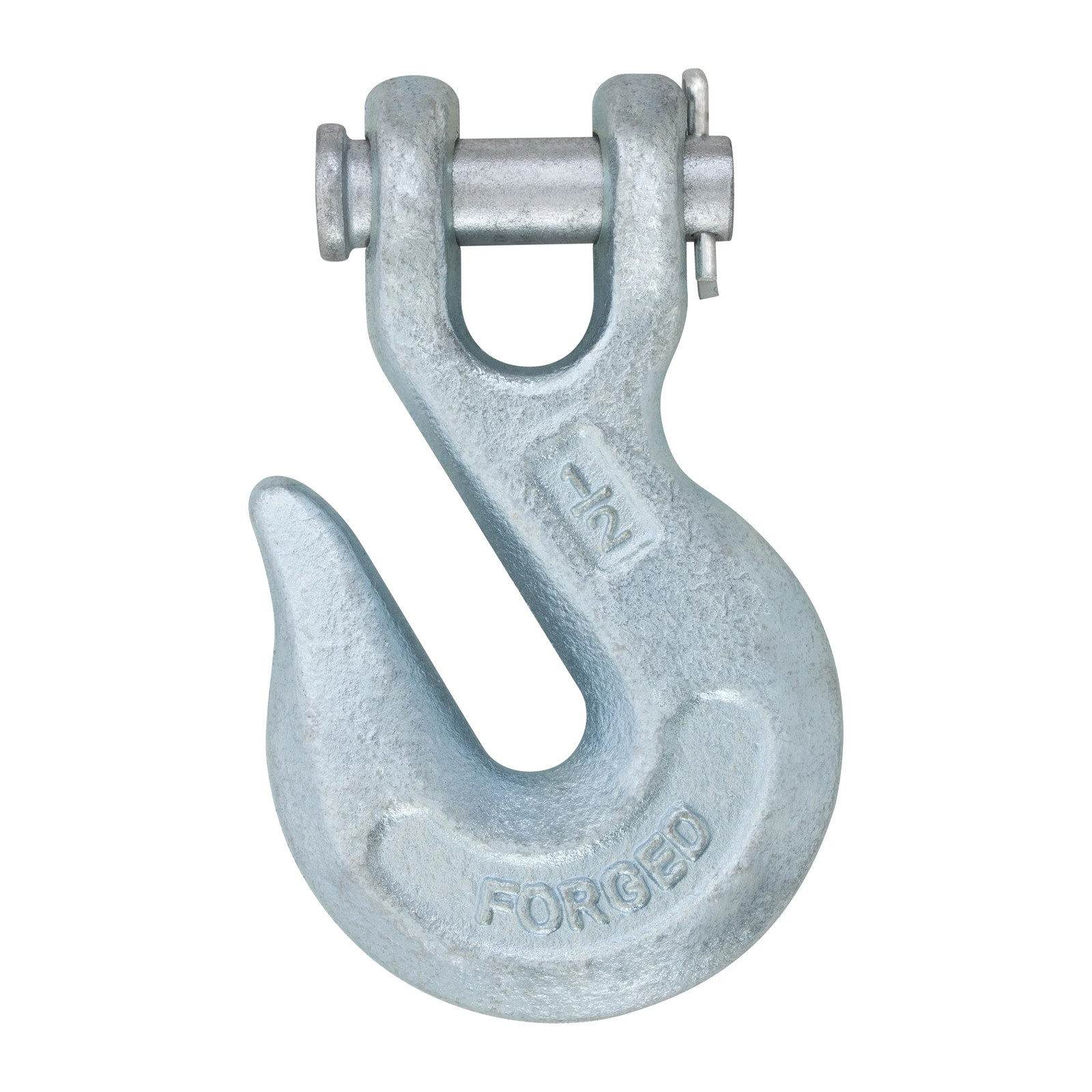 Gancho con Perno 1/2" para Cadena Forjado - Paquete 3 Piezas