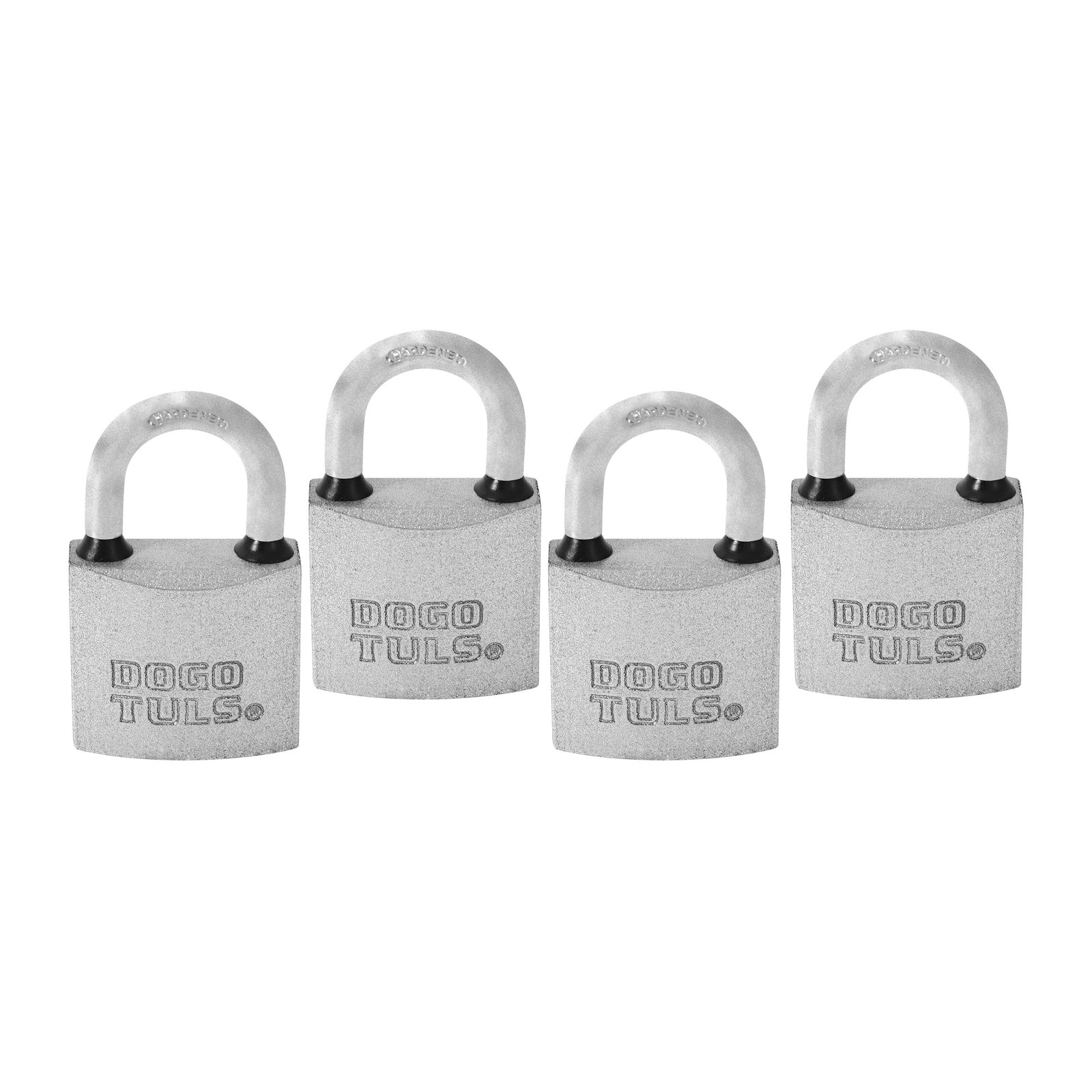 Candado de Hierro 38 mm Gancho Corto Juego 4 pz - Paquete 4 Piezas