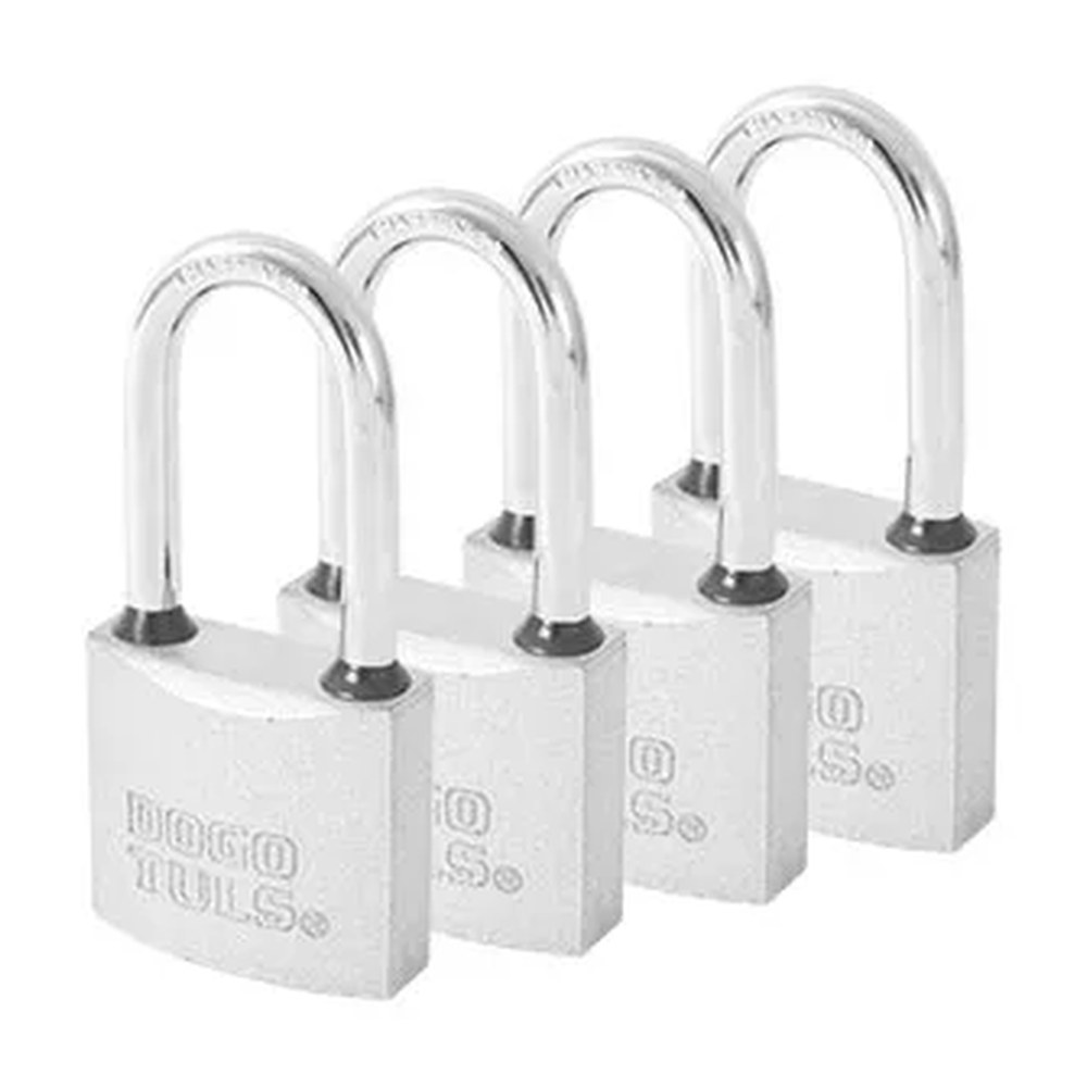 Candado de Hierro 38 mm Gancho Largo Juego 4 pz - Imagen 2