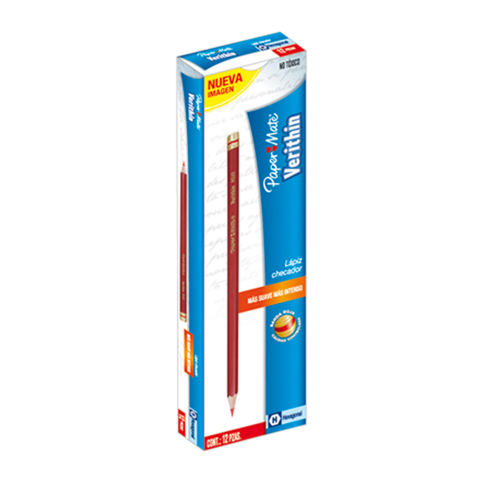 LAPIZ PAPER MATE VERITHIN ROJO CARMIN (CAJA C/12 - PRECIO X PZA)