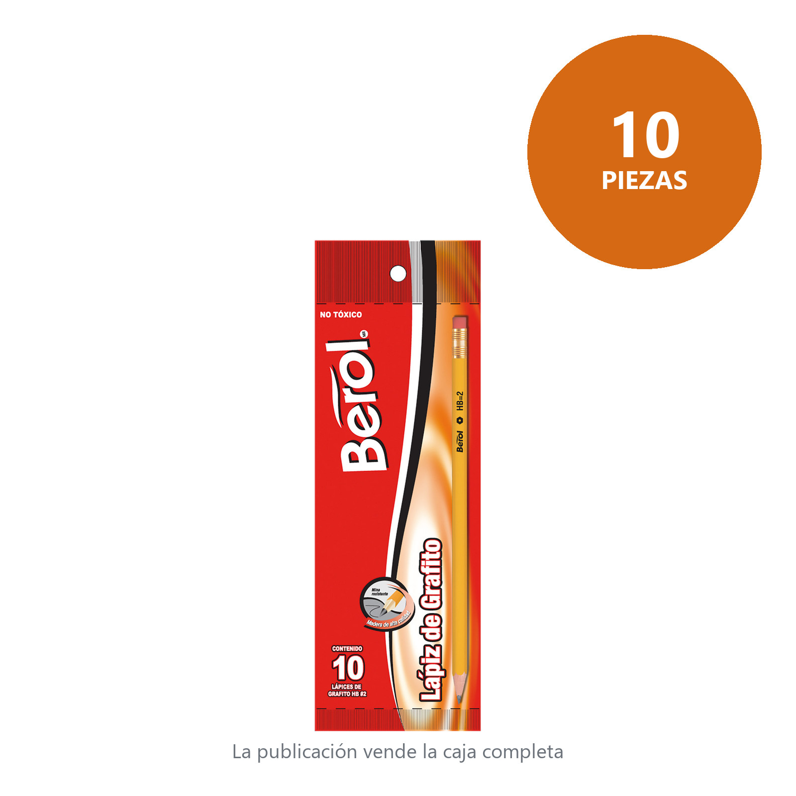 LAPICES DE GRAFITO BEROL (CAJA C/10 - PRECIO X CAJA) - Imagen 2