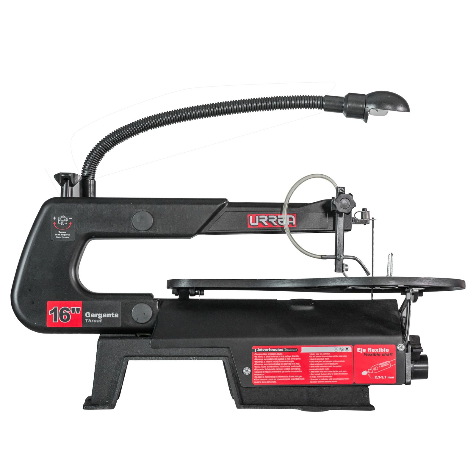Sierra caladora de banco 16" 90 W 120 V, 1600 RPM Urrea - Imagen 3