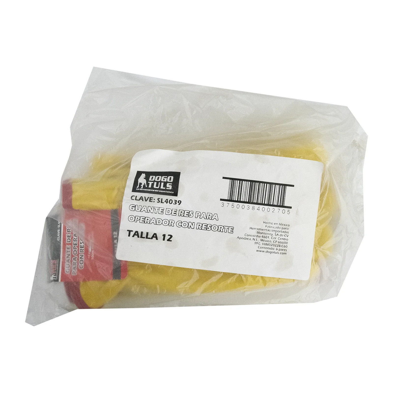 Guante de Res Operador Talla 12 con Resorte - Imagen 4
