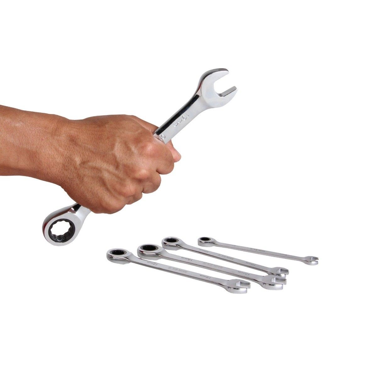 MIKELS SLCM-5 Llaves combinadas con matraca (set 5 pzas)
