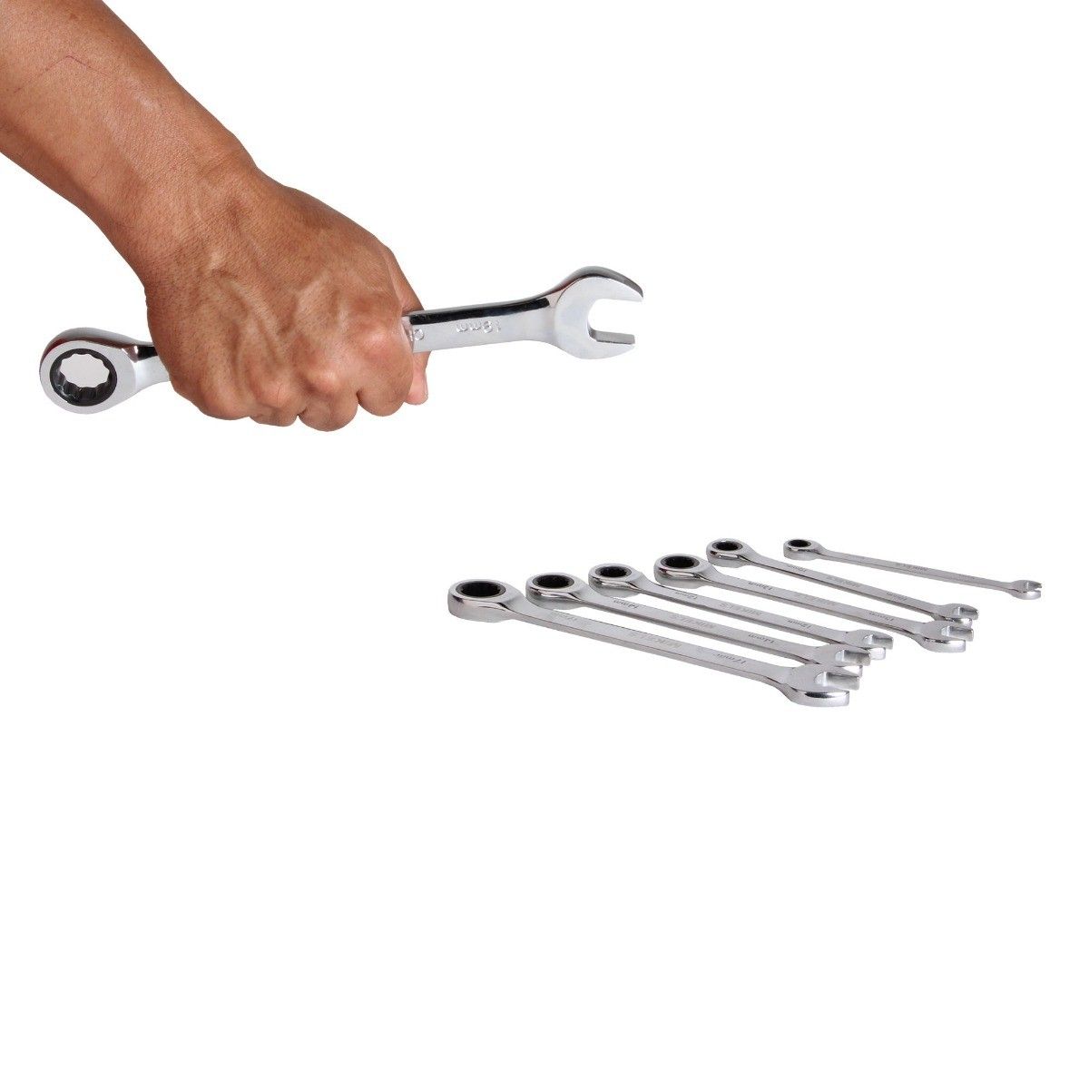 MIKELS SLCM-7 Llaves combinadas con matraca (set 7 pzas)